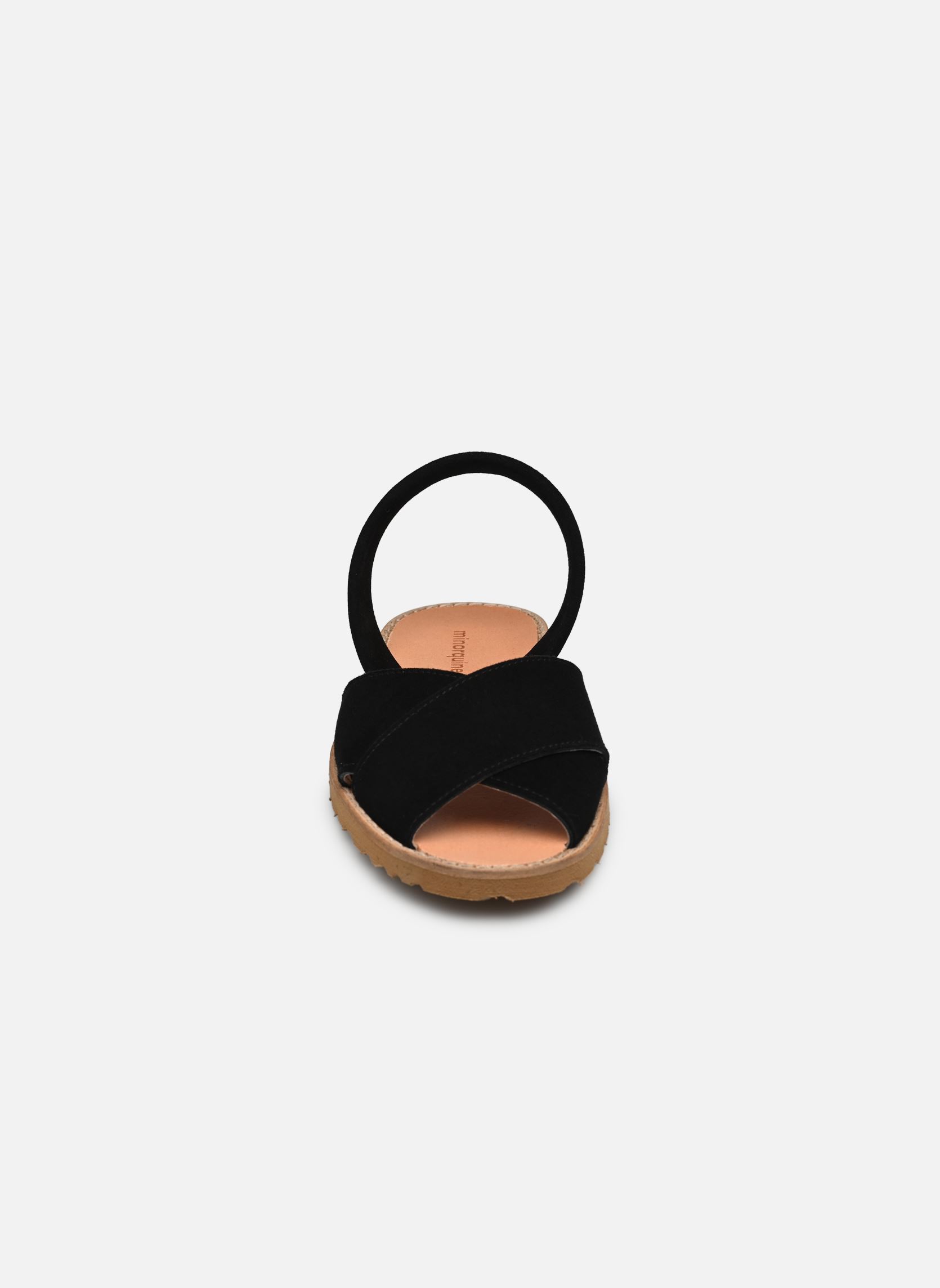 Flache Sandalen Avarca Cala Daim damen schwarz Minorquines Flache Sandalen Avarca Cala Daim damen schwarz NEGRO
