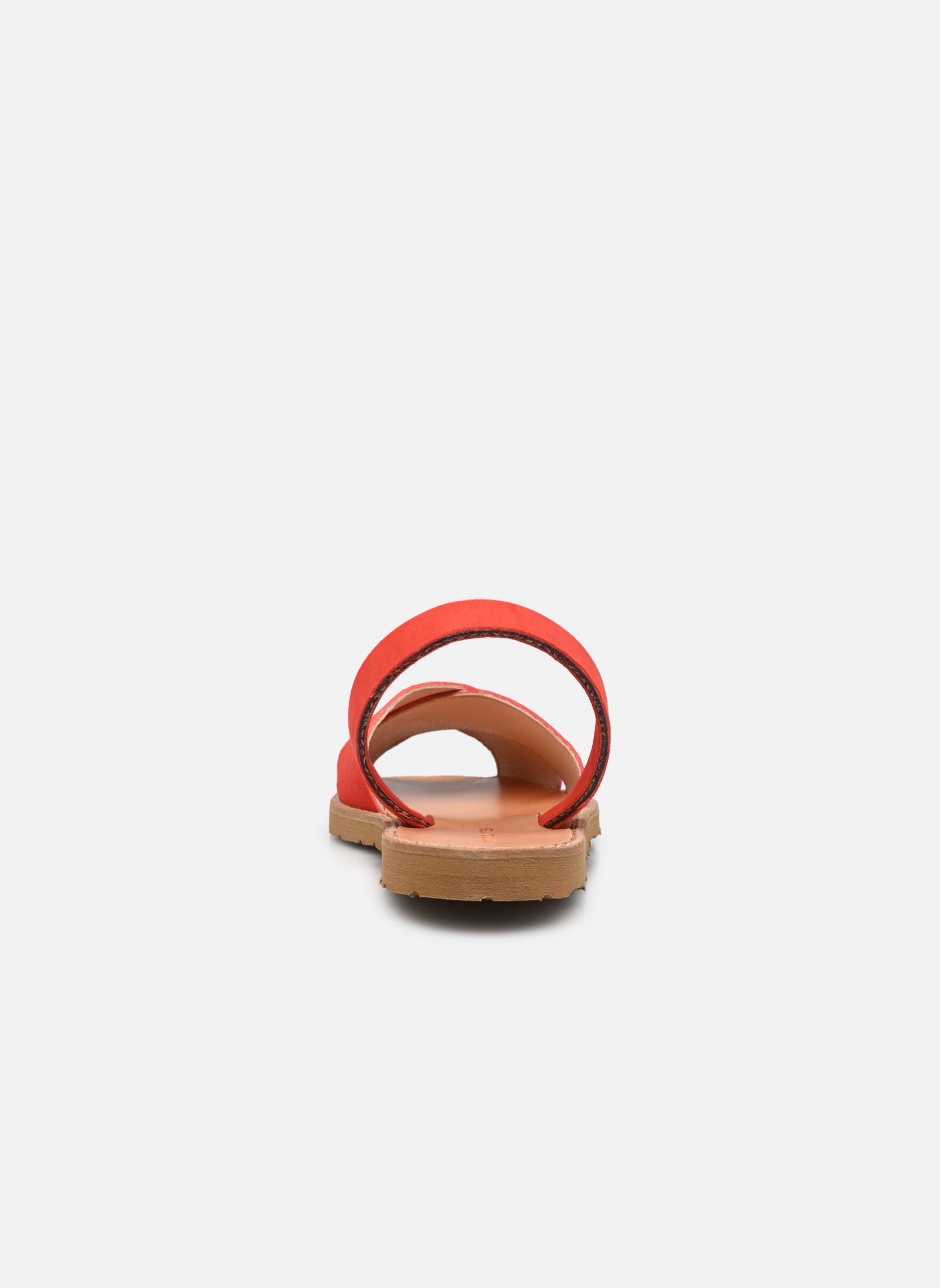 Sandales plates Avarca Cala Daim femme rouge Minorquines Sandales plates Avarca Cala Daim femme rouge LIPS