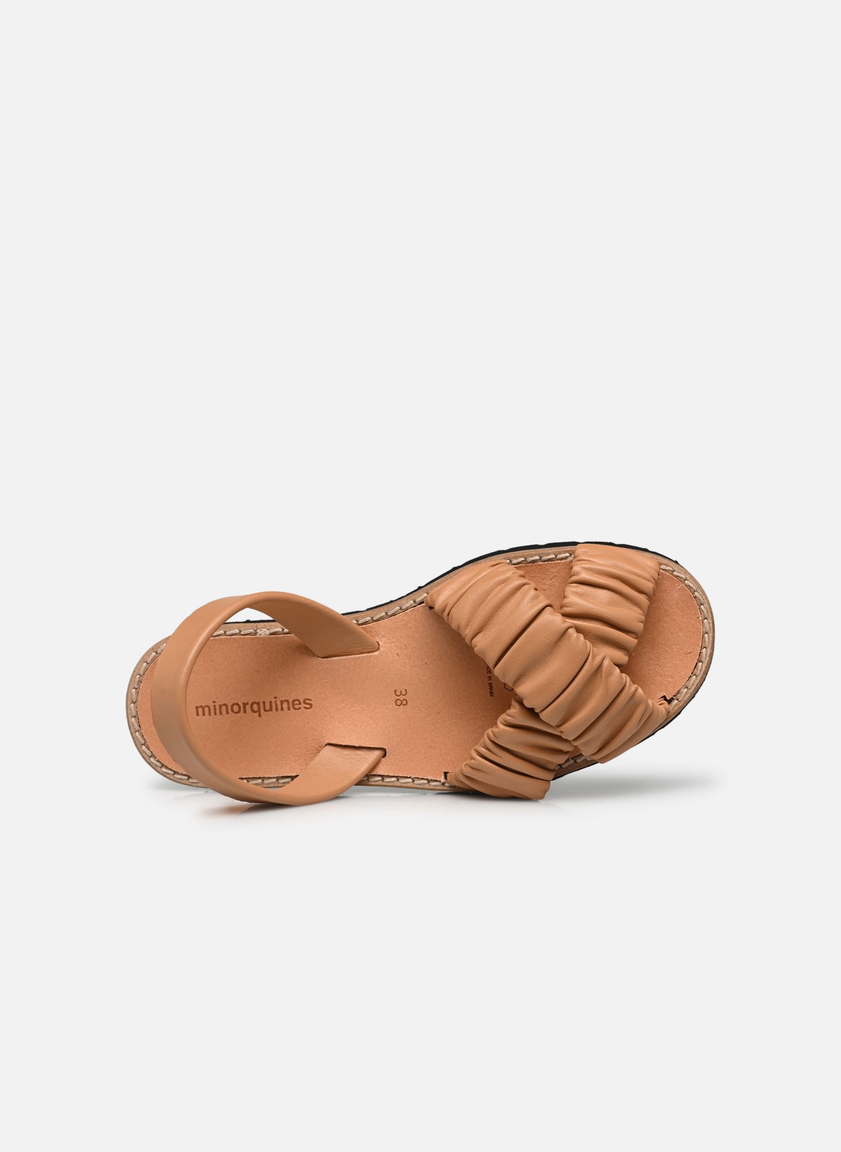 Platte sandalen Avarca Illueca Cuir dames bruin Minorquines Platte sandalen Avarca Illueca Cuir dames bruin NATUREL