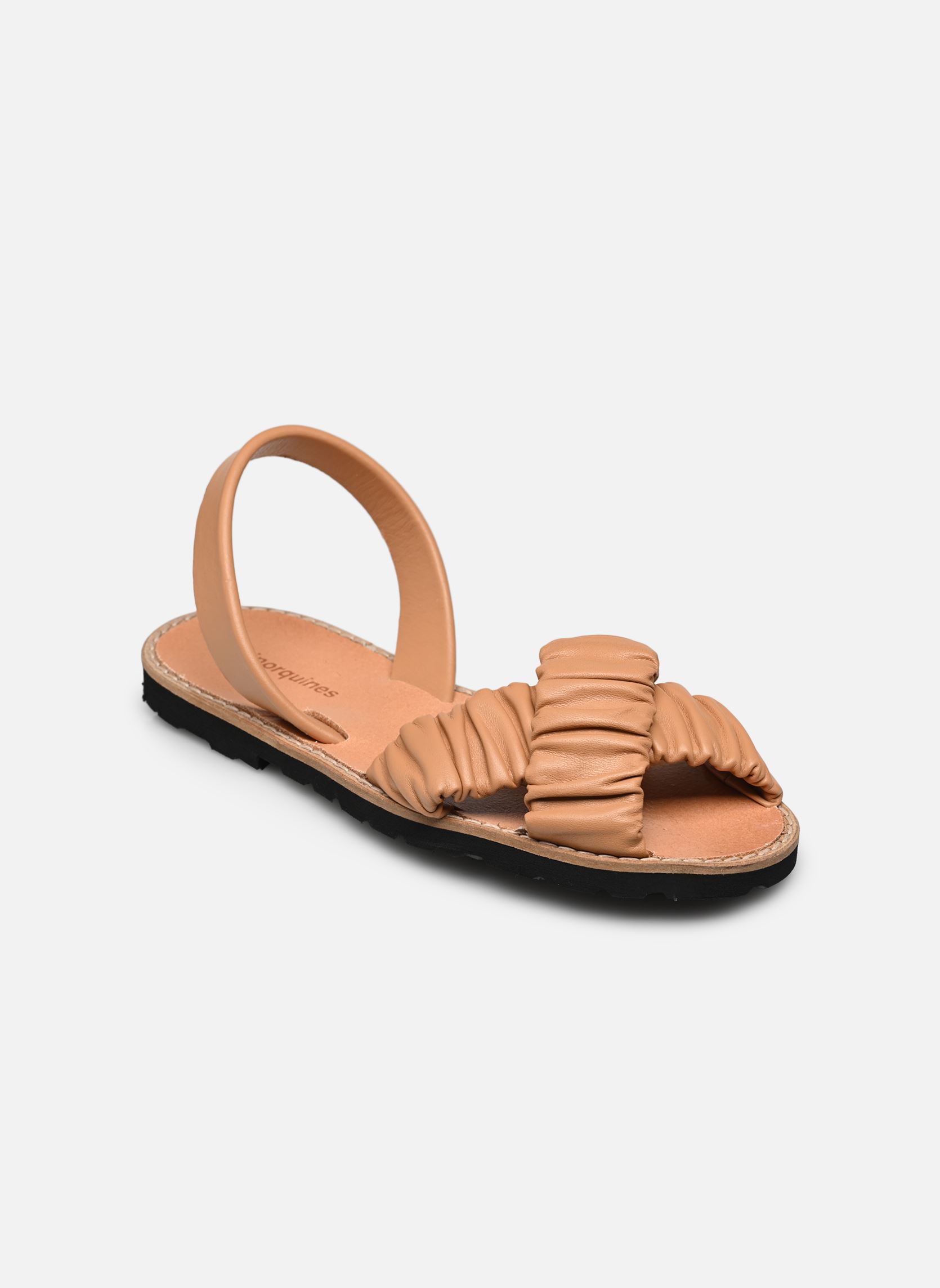 Platte sandalen Avarca Illueca Cuir dames bruin Minorquines Platte sandalen Avarca Illueca Cuir dames bruin NATUREL