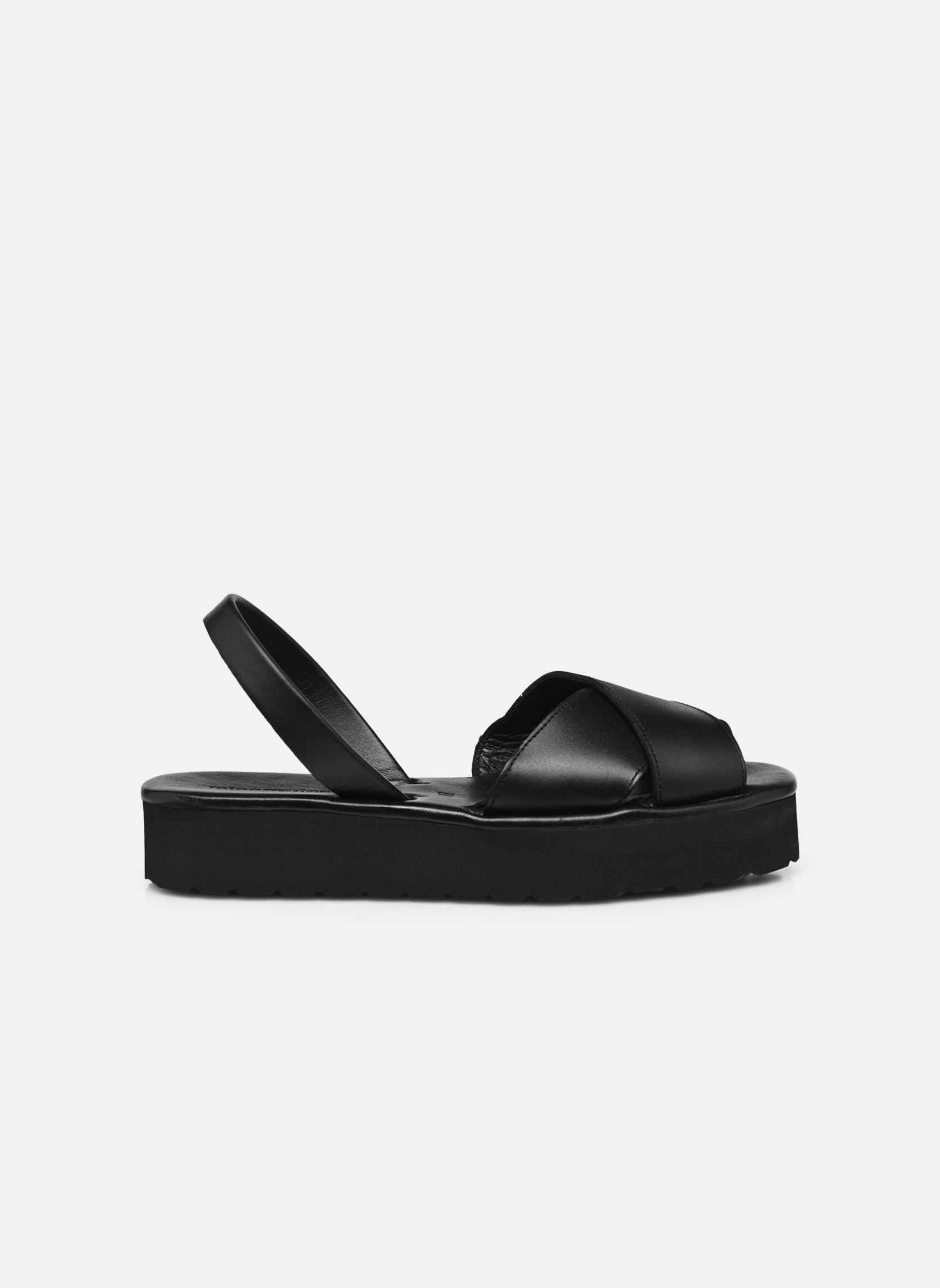Sandales plates Avarca Platja Plateforme femme noir Minorquines Sandales plates Avarca Platja Plateforme femme noir NEGRO