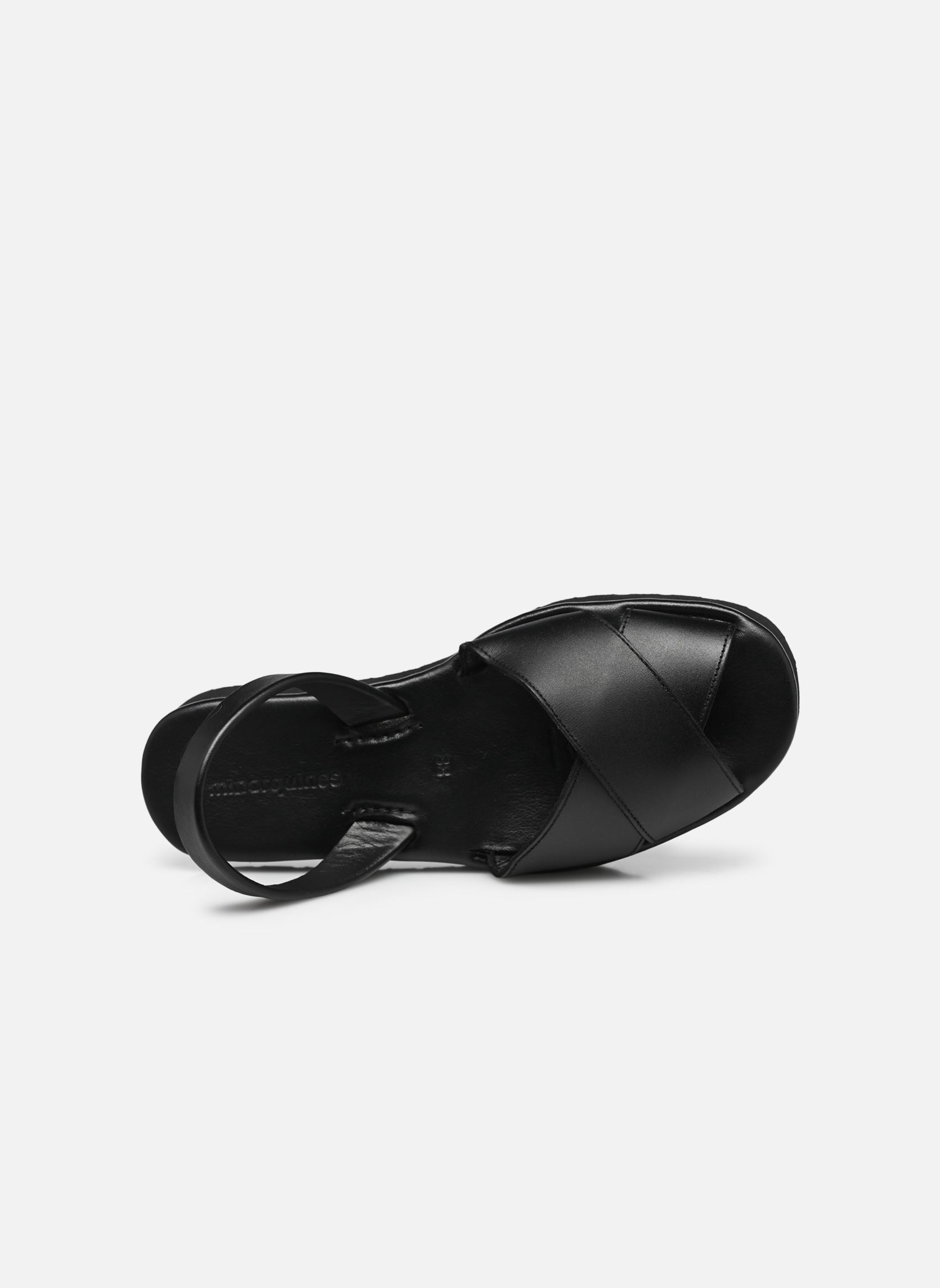 Sandales plates Avarca Platja Plateforme femme noir Minorquines Sandales plates Avarca Platja Plateforme femme noir NEGRO