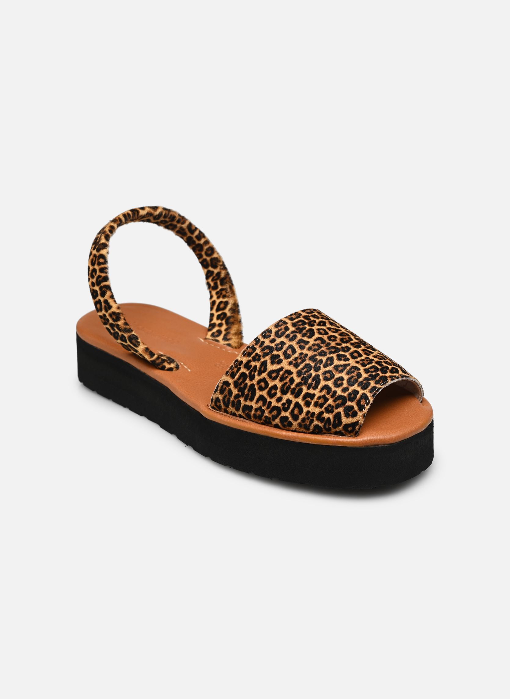 Sandales plates Avarca Platja Plateforme Mini Léo femme marron Minorquines Sandales plates Avarca Platja Plateforme Mini Léo femme marron MINI LÉO