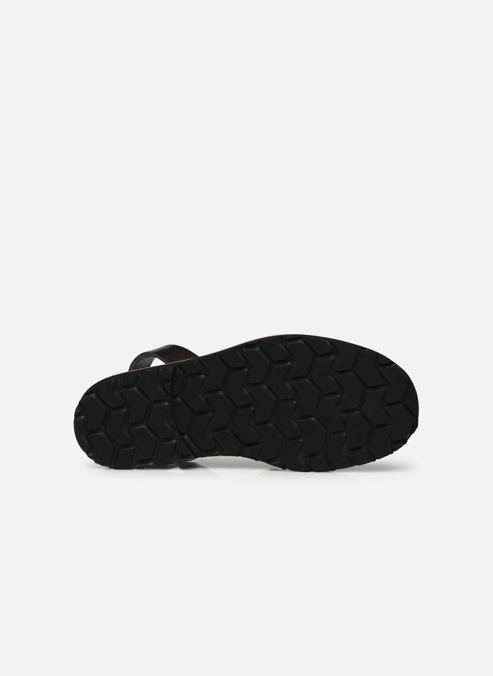 Sandalias planas Avarca Rock Cuir Vintage mujer negro Minorquines Sandalias planas Avarca Rock Cuir Vintage mujer negro DARK GREY
