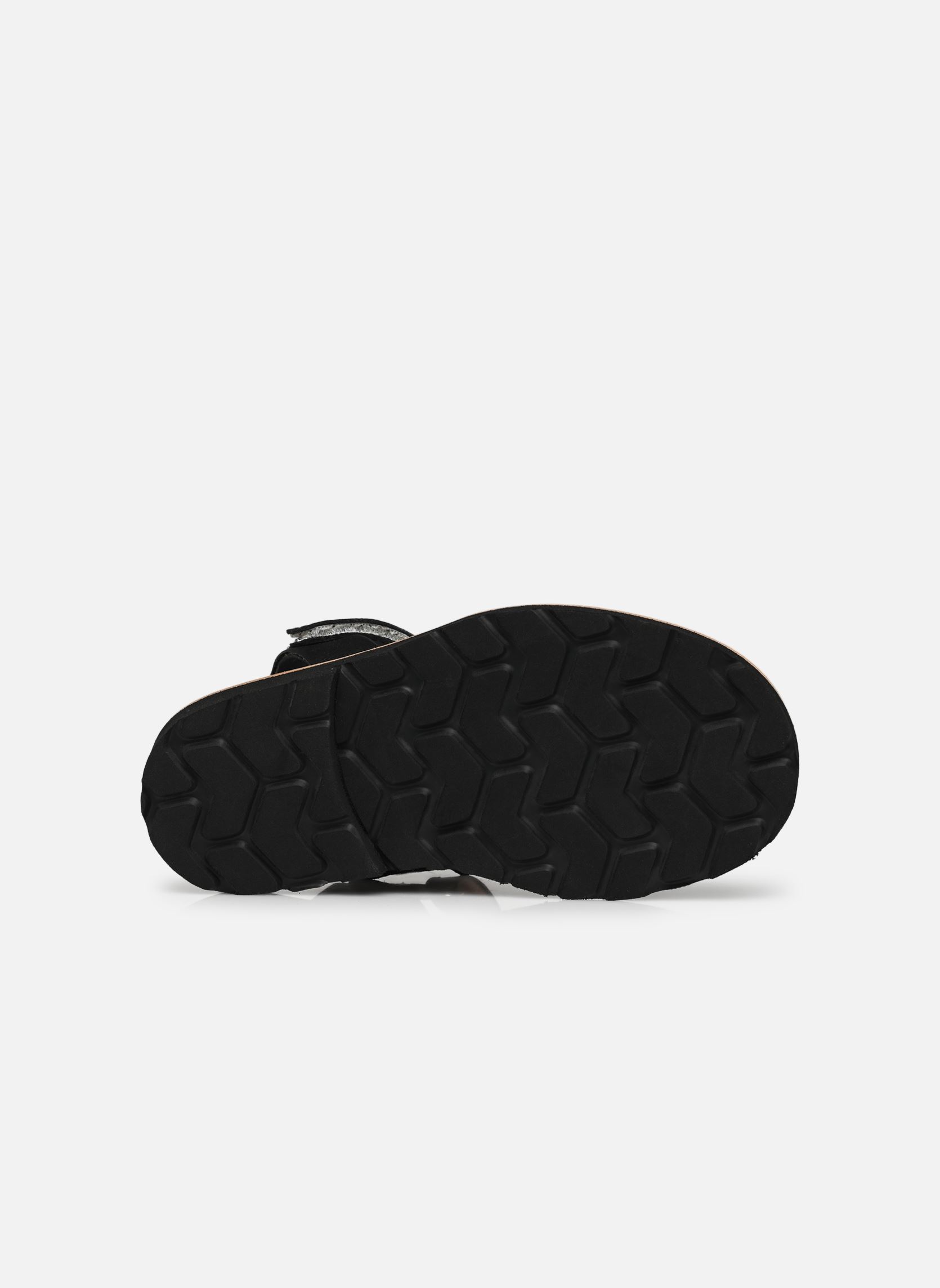 Sandalias Avarca Velcro Paillettes niña negro Minorquines Sandalias Avarca Velcro Paillettes niña negro NEGRO