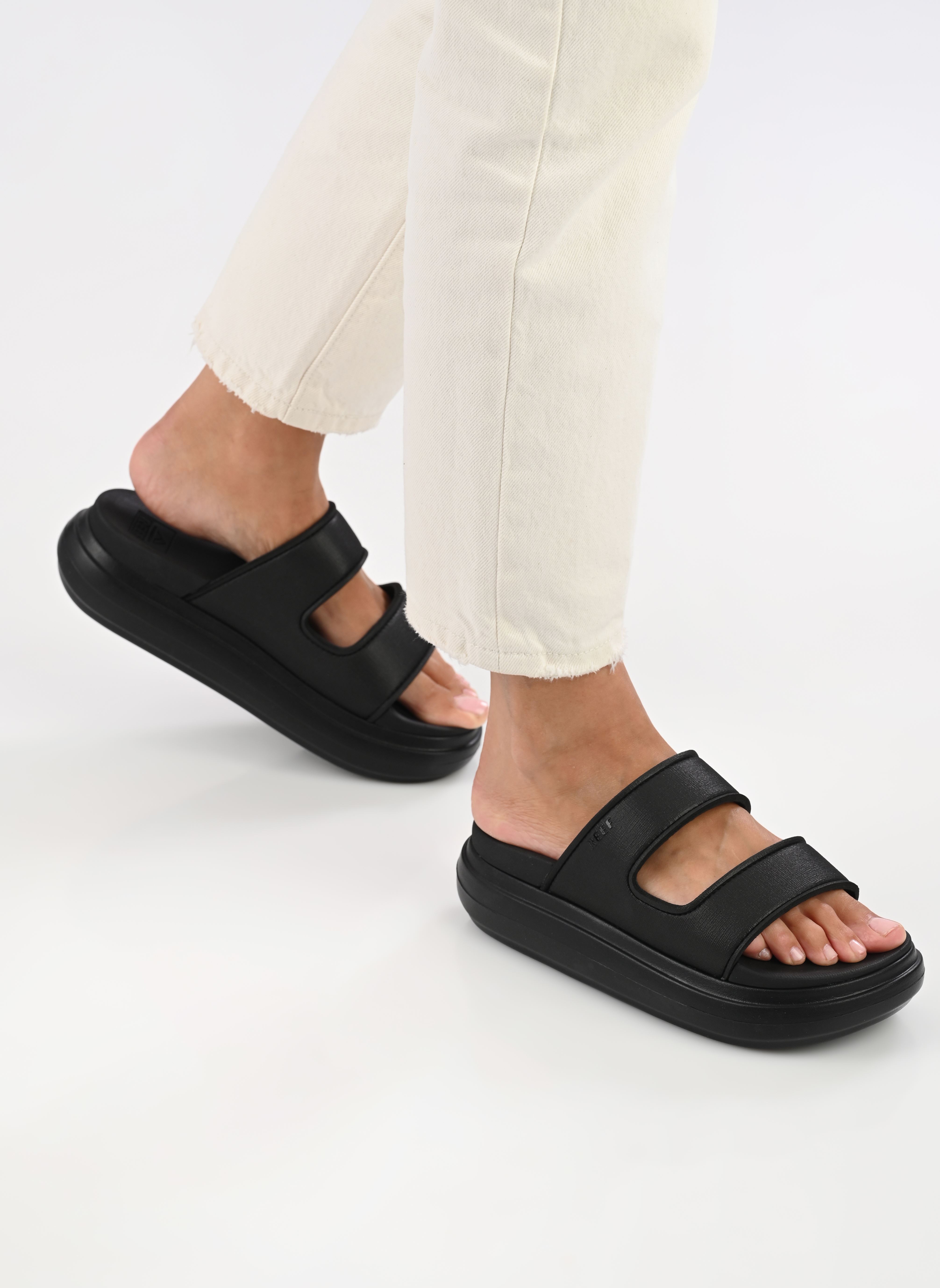 Zuecos y mules Cushion Bondi 2 Bar mujer negro Reef Zuecos y mules Cushion Bondi 2 Bar mujer negro BLACK/BLACK