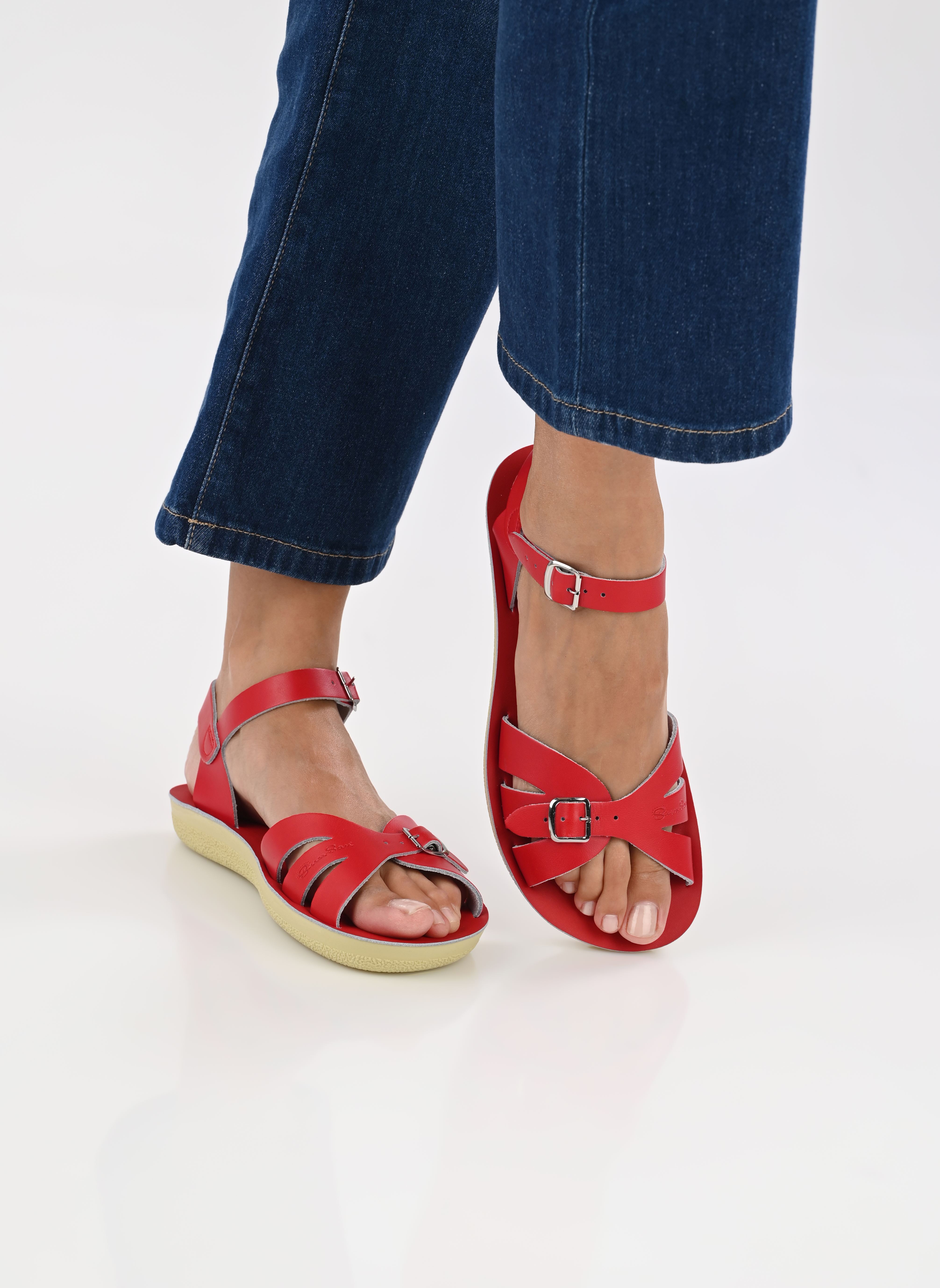 Sandales plates Boardwalk Adult femme rouge Salt-Water Sandales plates Boardwalk Adult femme rouge RED