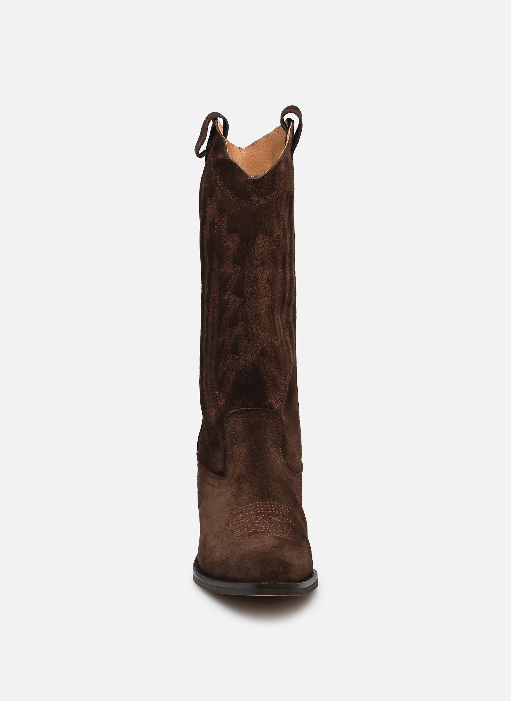 Cowboy boots DELEA dames bruin Jonak Cowboy boots DELEA dames bruin CROUTE MARRON FONCÉ