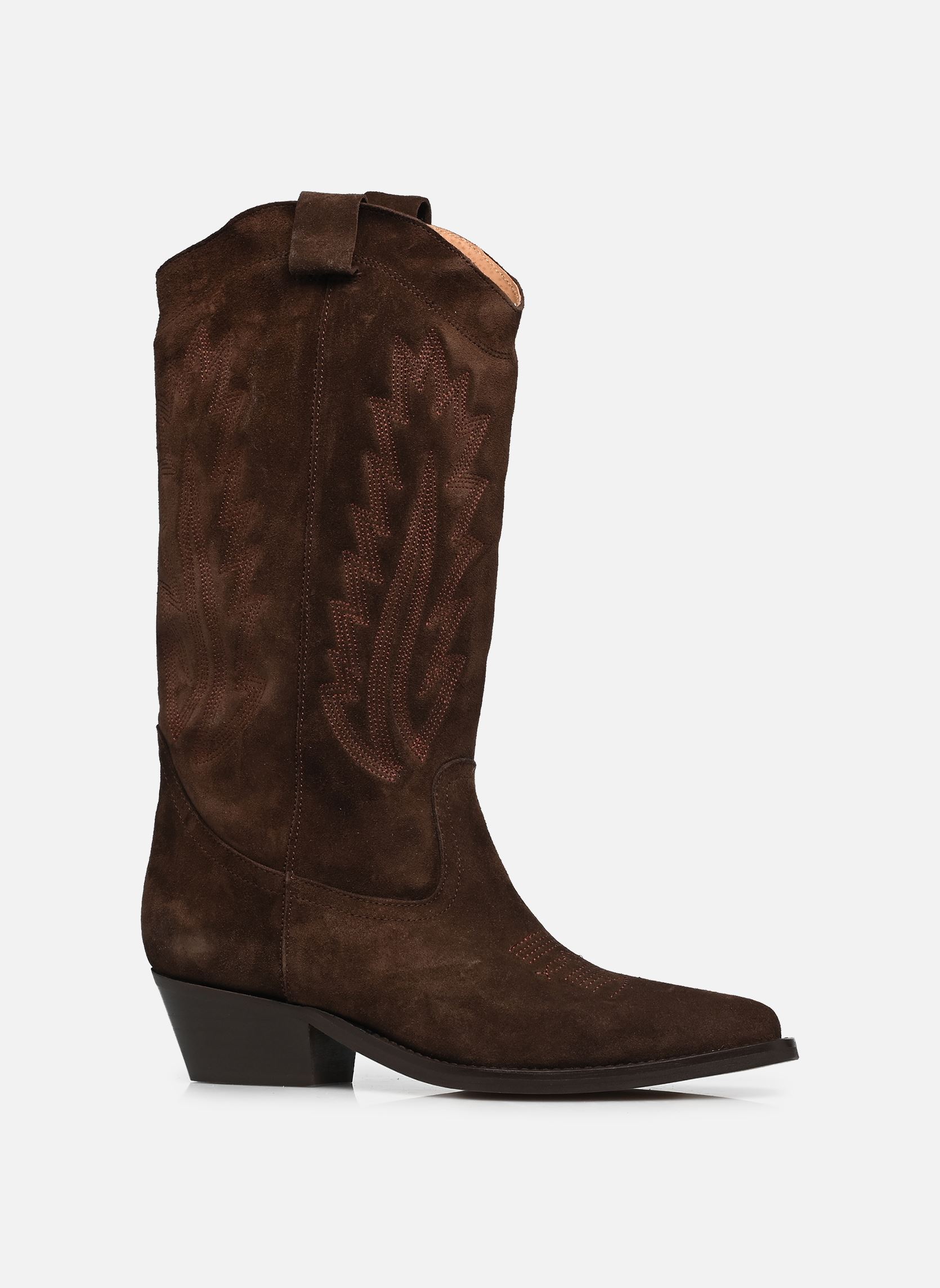 Cowboy boots DELEA dames bruin Jonak Cowboy boots DELEA dames bruin CROUTE MARRON FONCÉ