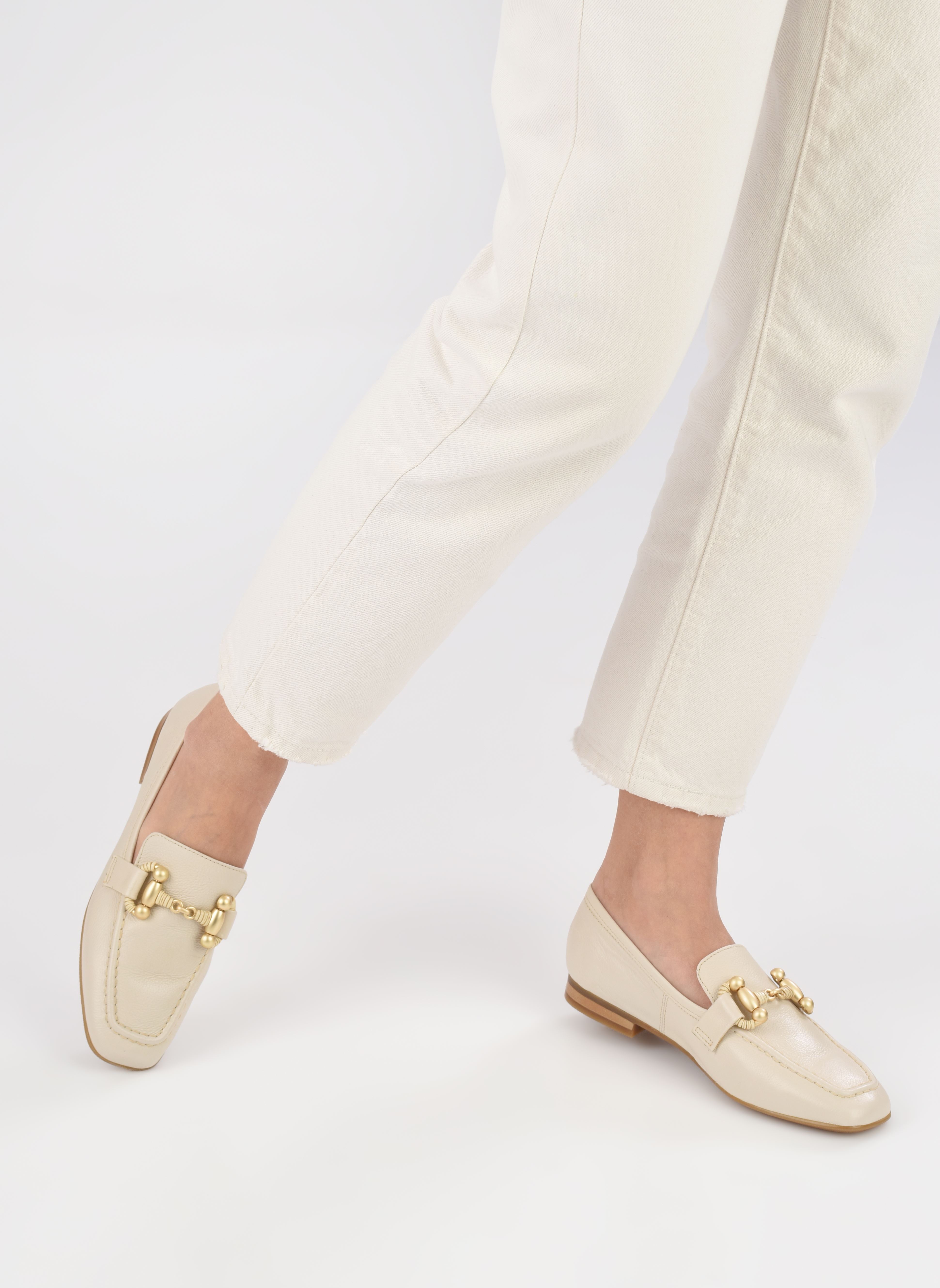 Mocassins VENTIMIGLIA T85101 femme blanc Mjus Mocassins VENTIMIGLIA T85101 femme blanc Latte