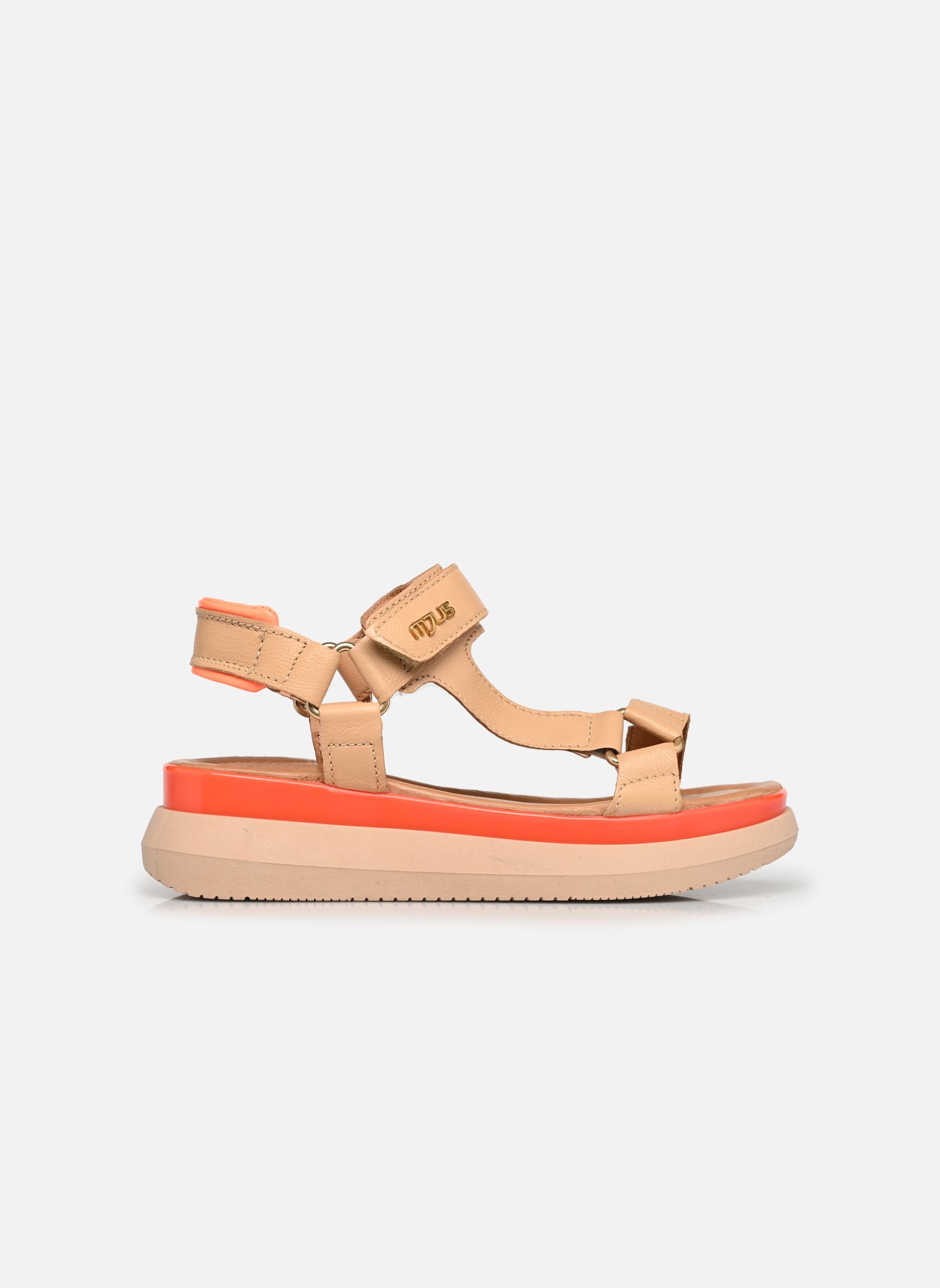 Keil- und Plateausandalen PASADINA L17003 damen beige Mjus Keil- und Plateausandalen PASADINA L17003 damen beige Sand+Arancio