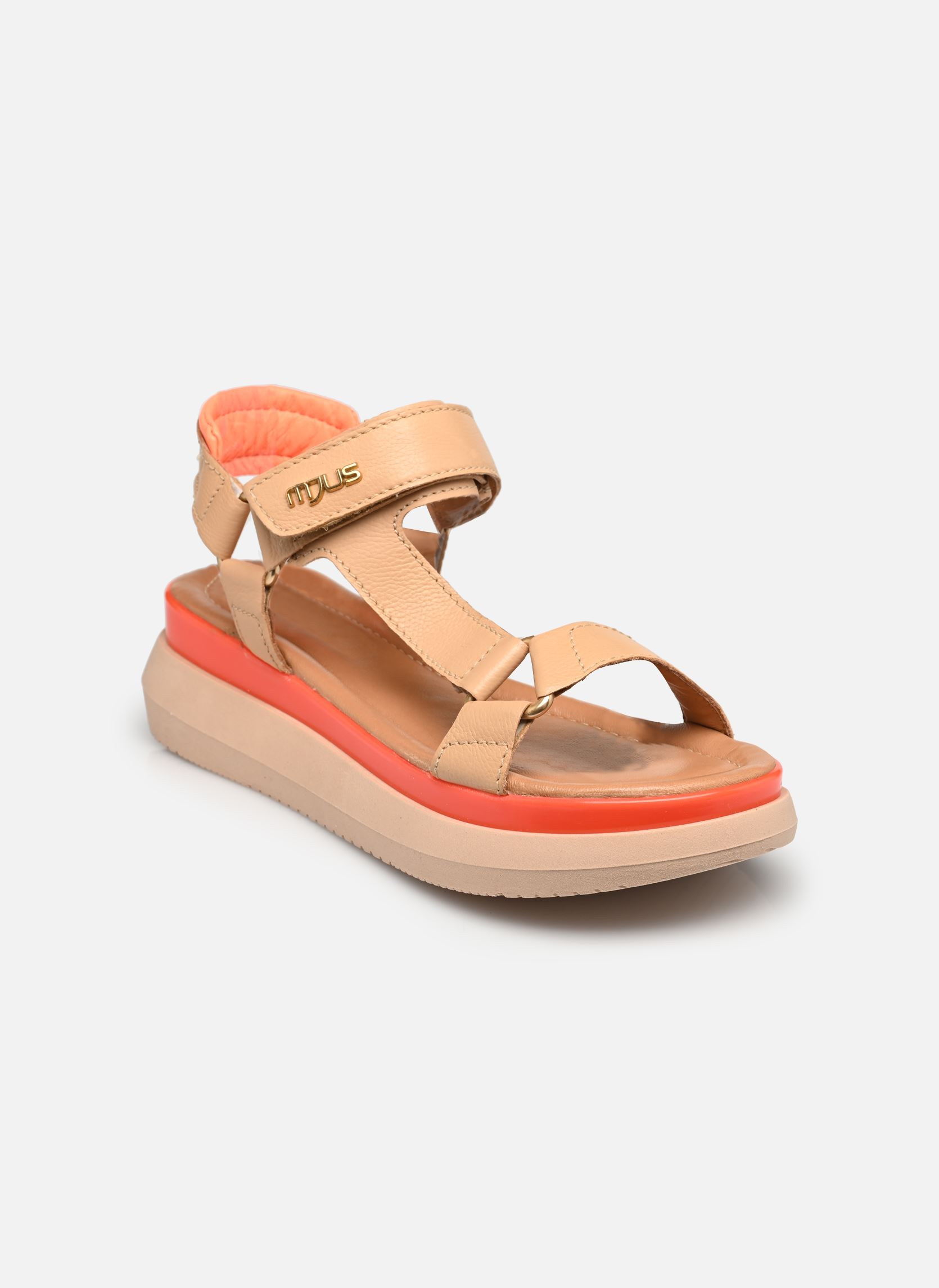 Keil- und Plateausandalen PASADINA L17003 damen beige Mjus Keil- und Plateausandalen PASADINA L17003 damen beige Sand+Arancio