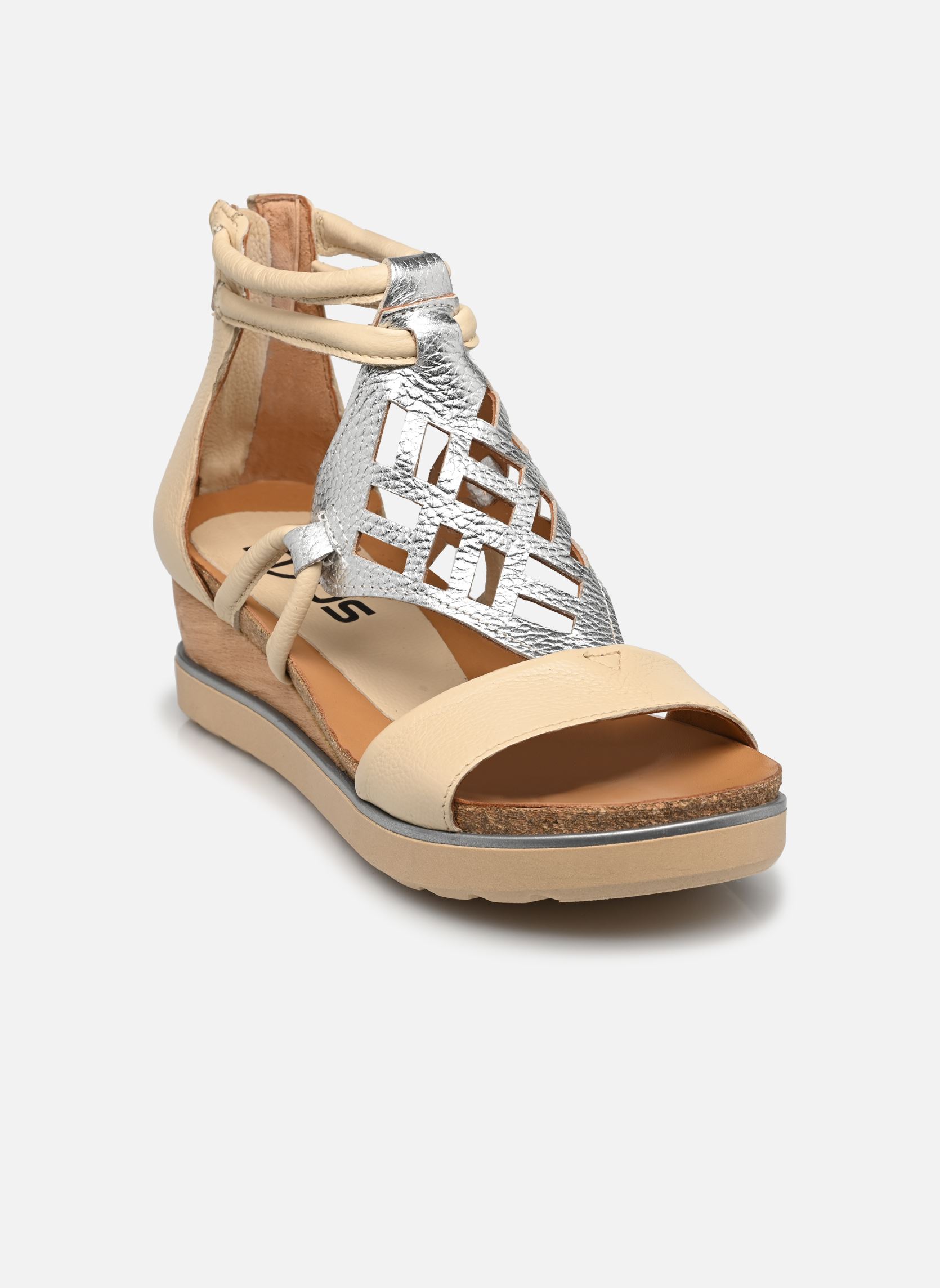 Sandali con zeppa e plateau TAPASITA L28007 donna multicolore Mjus Sandali con zeppa e plateau TAPASITA L28007 donna multicolore Crema+Argento