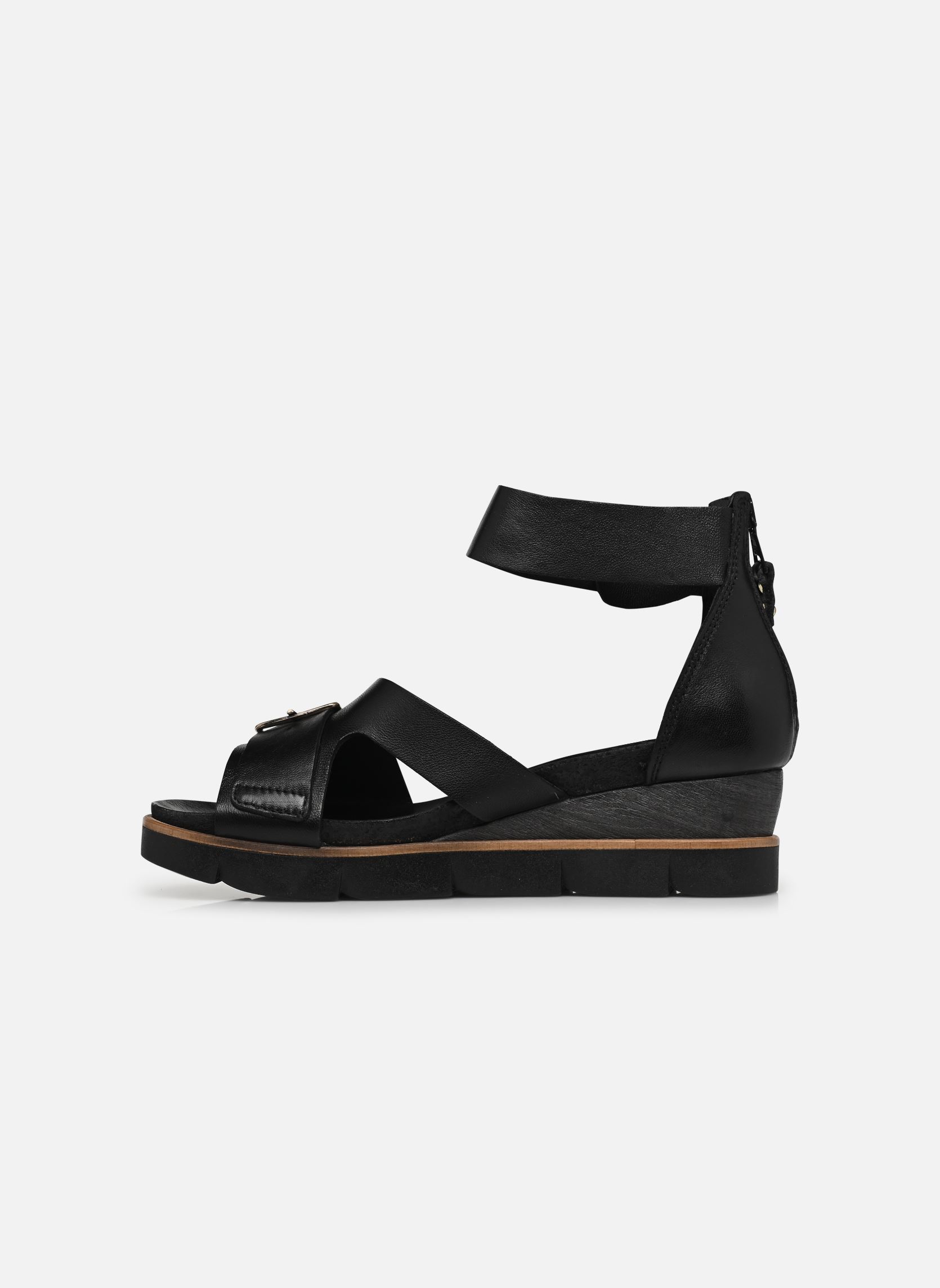 Sandalen met sleehak en plateau TAPASITA T38001 dames zwart Mjus Sandalen met sleehak en plateau TAPASITA T38001 dames zwart Nero