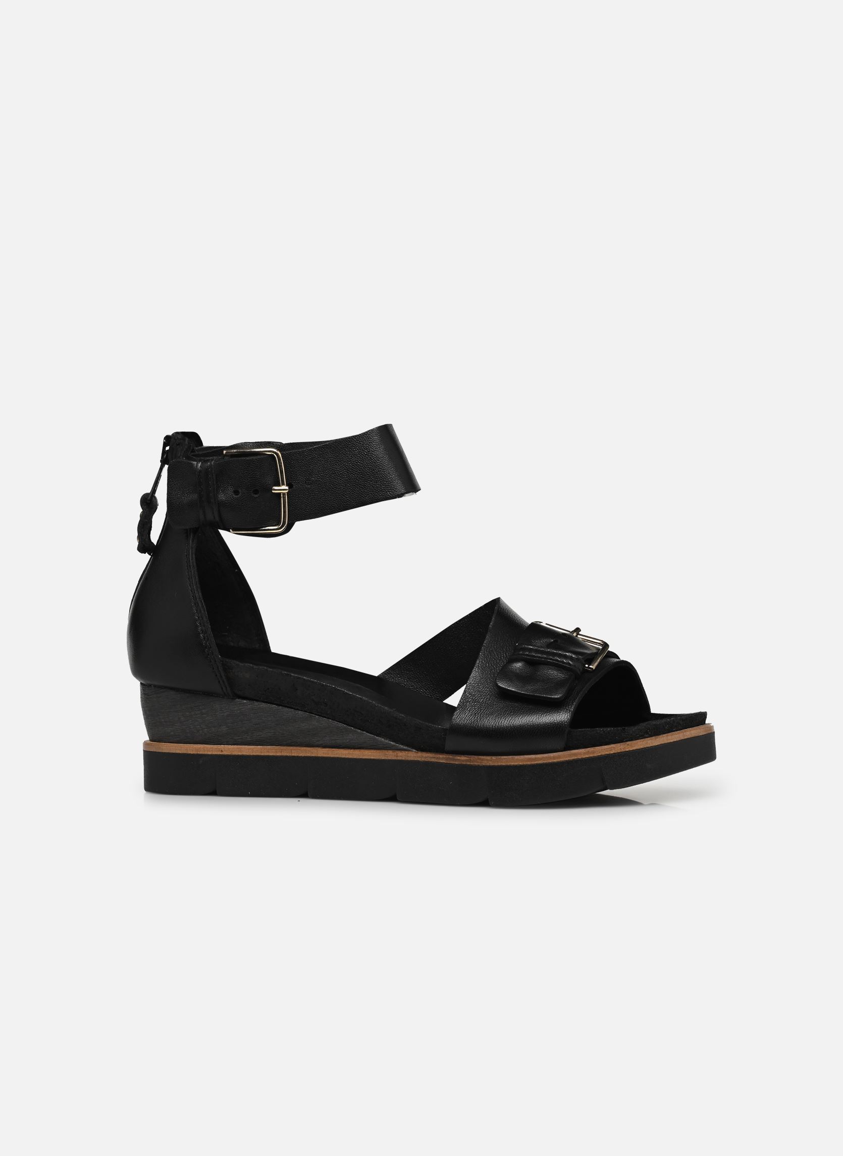 Sandalen met sleehak en plateau TAPASITA T38001 dames zwart Mjus Sandalen met sleehak en plateau TAPASITA T38001 dames zwart Nero