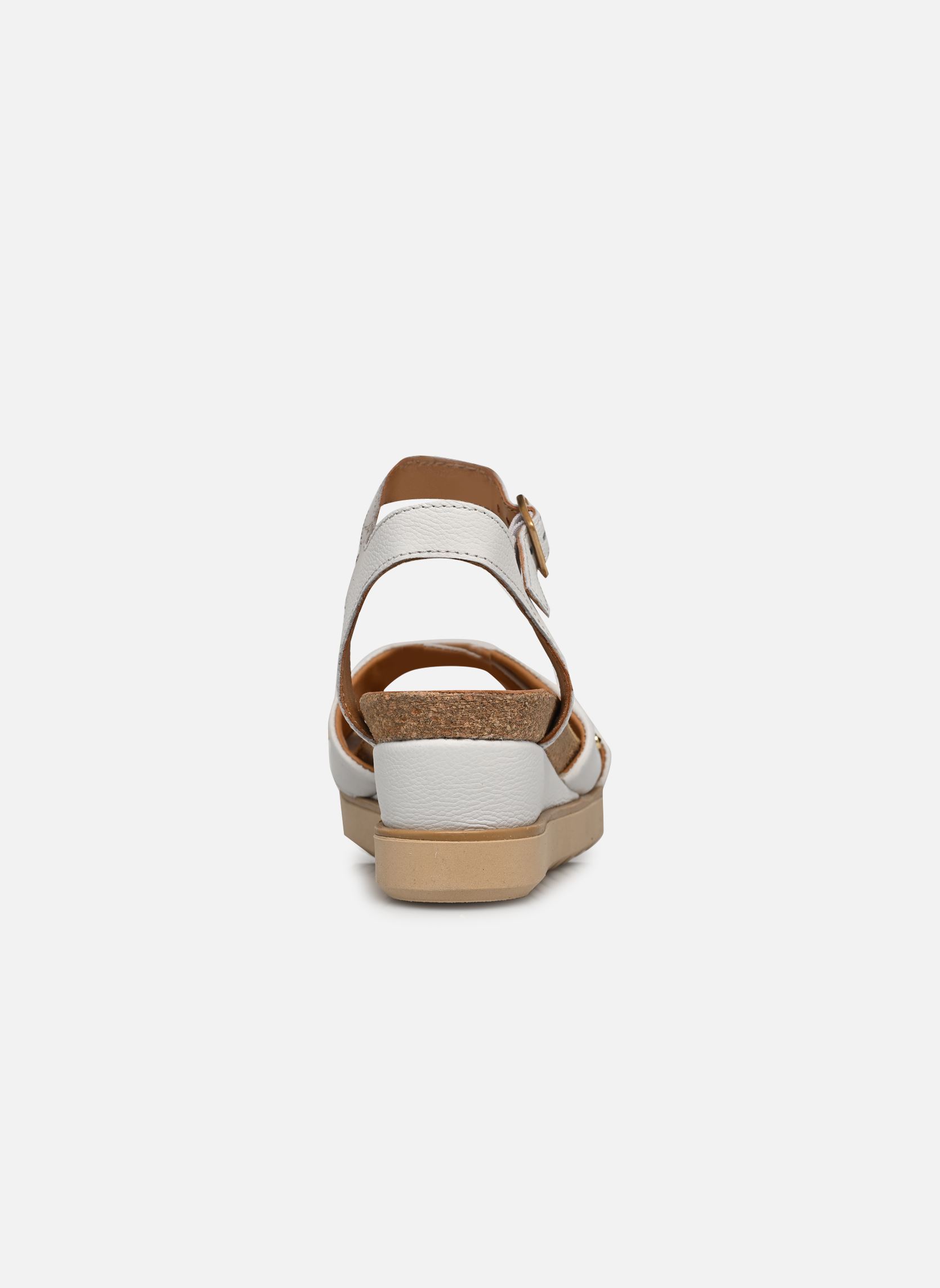 Sandalen met sleehak en plateau TAPPY L16008 dames wit Mjus Sandalen met sleehak en plateau TAPPY L16008 dames wit Bianco