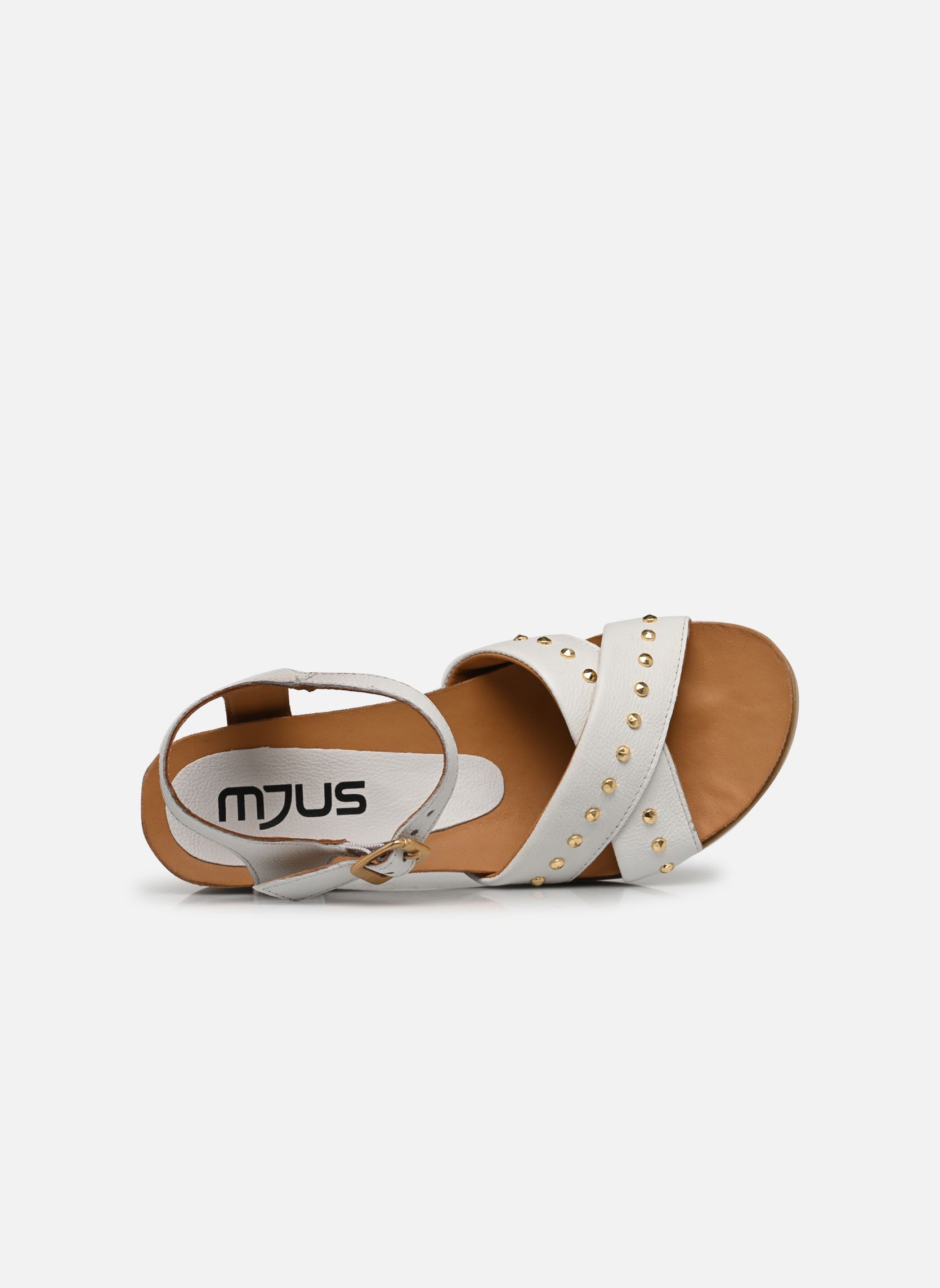 Sandalen met sleehak en plateau TAPPY L16008 dames wit Mjus Sandalen met sleehak en plateau TAPPY L16008 dames wit Bianco