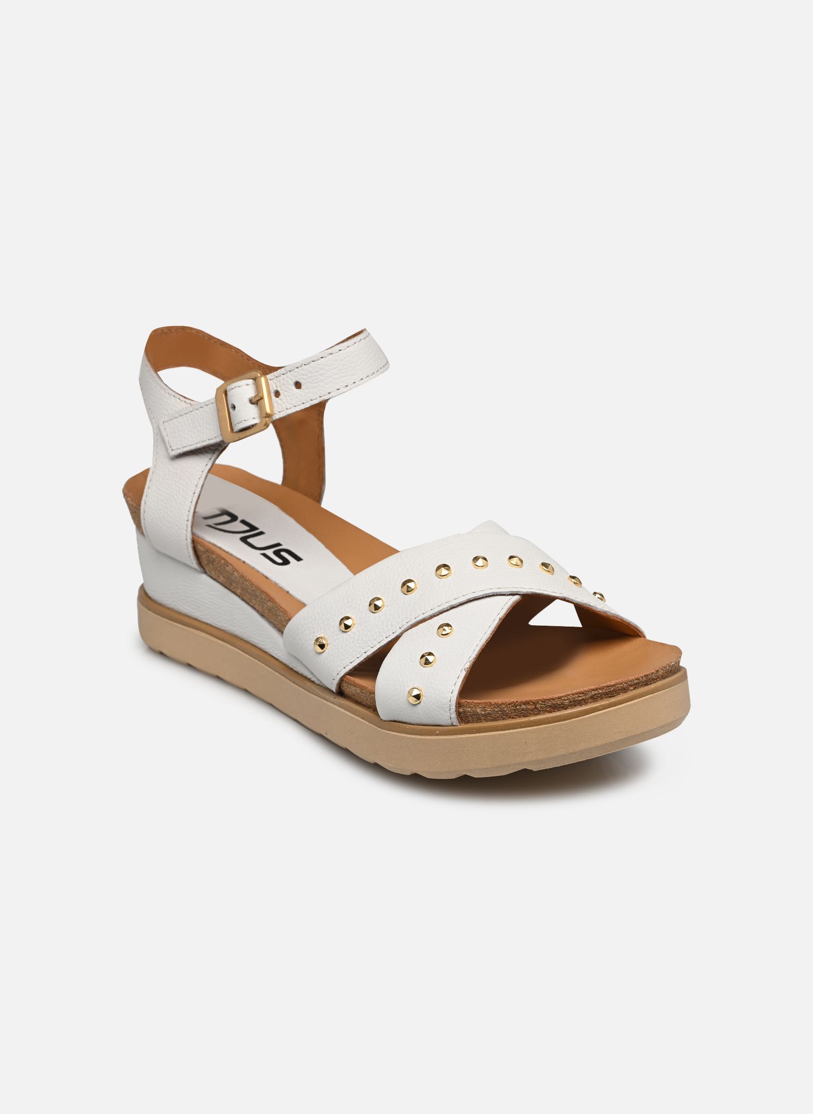 Sandalen met sleehak en plateau TAPPY L16008 dames wit Mjus Sandalen met sleehak en plateau TAPPY L16008 dames wit Bianco