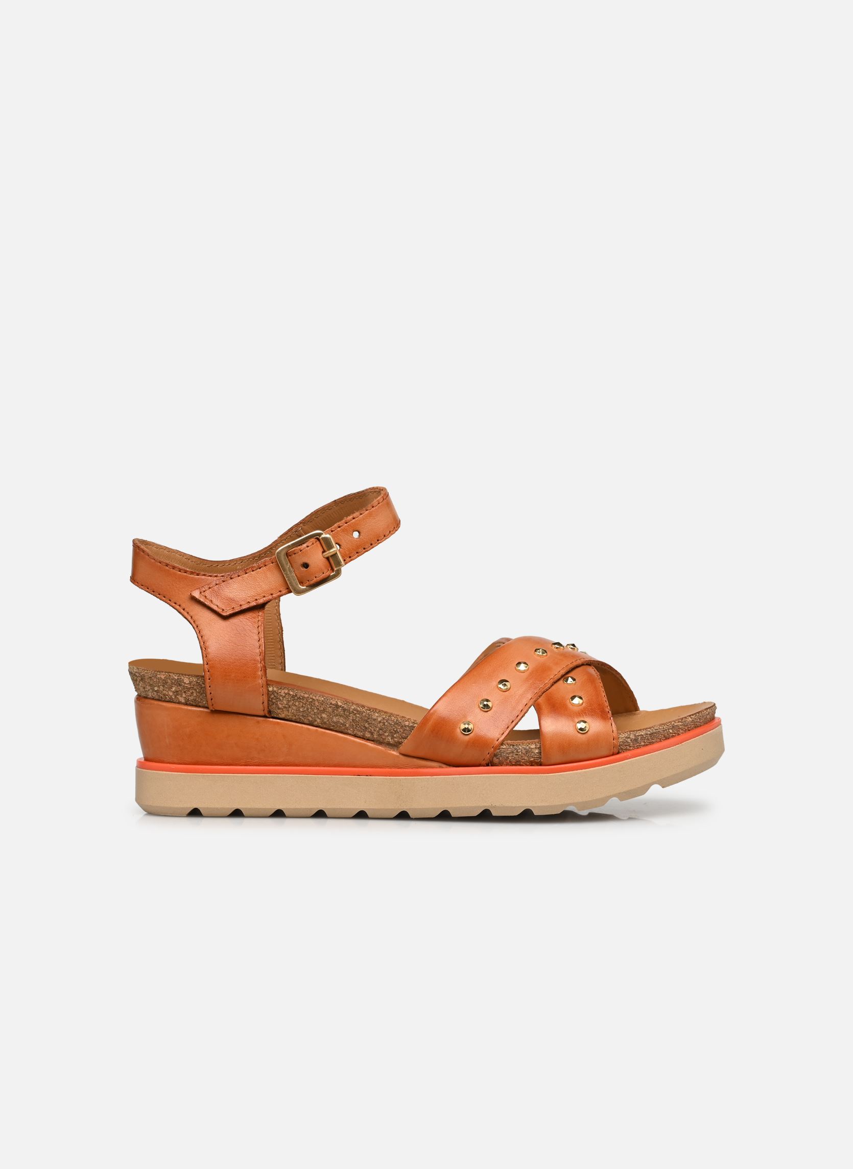 Sandalen met sleehak en plateau TAPPY L16008 dames bruin Mjus Sandalen met sleehak en plateau TAPPY L16008 dames bruin Cannella