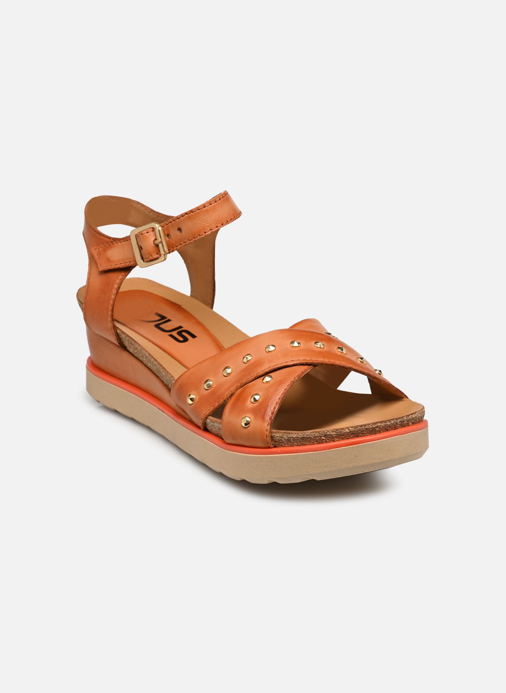 Sandalen met sleehak en plateau TAPPY L16008 dames bruin Mjus Sandalen met sleehak en plateau TAPPY L16008 dames bruin Cannella