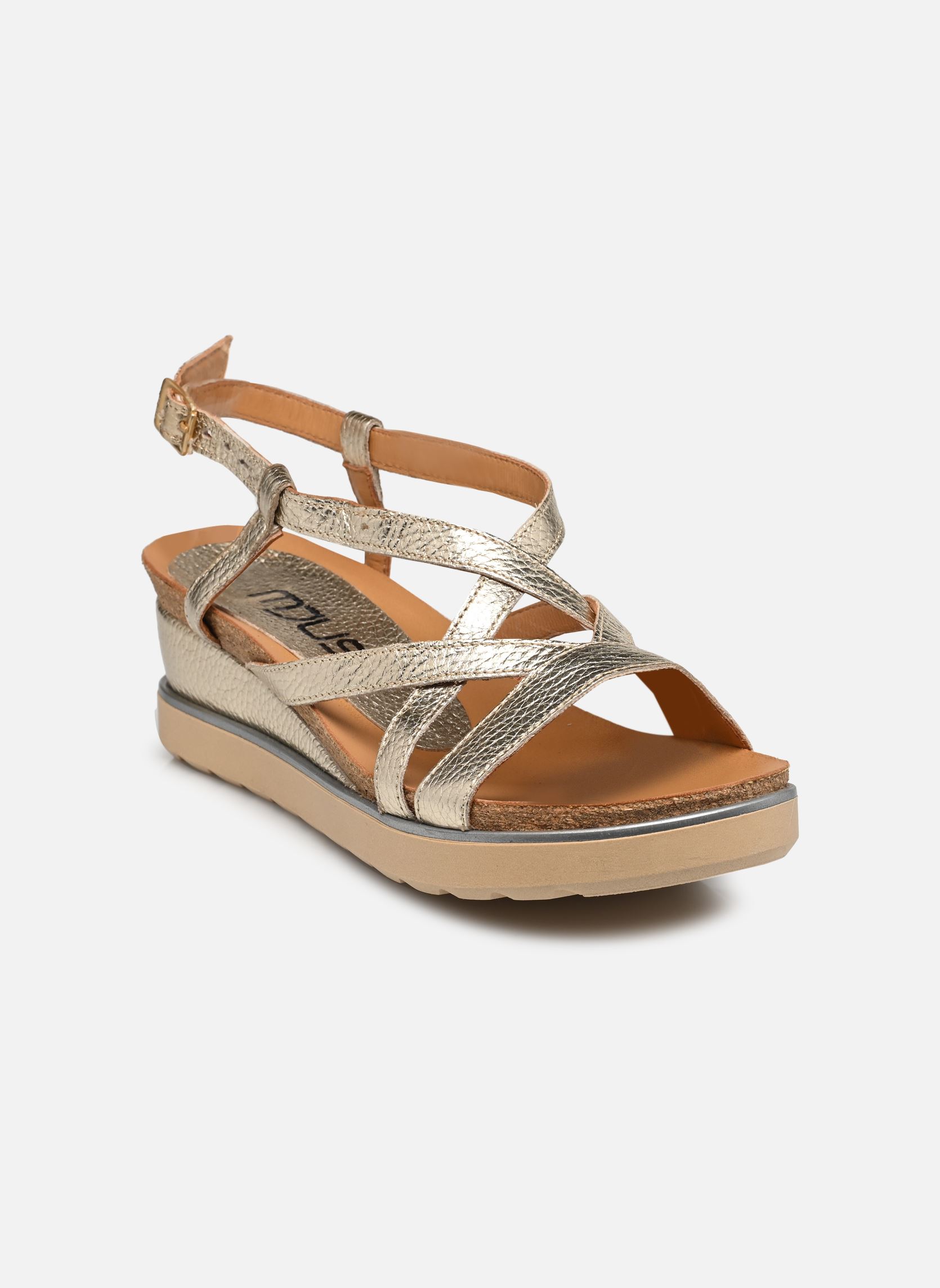 Sandales compensées et plateformes TAPPY L16002 femme or et bronze Mjus Sandales compensées et plateformes TAPPY L16002 femme or et bronze Platino