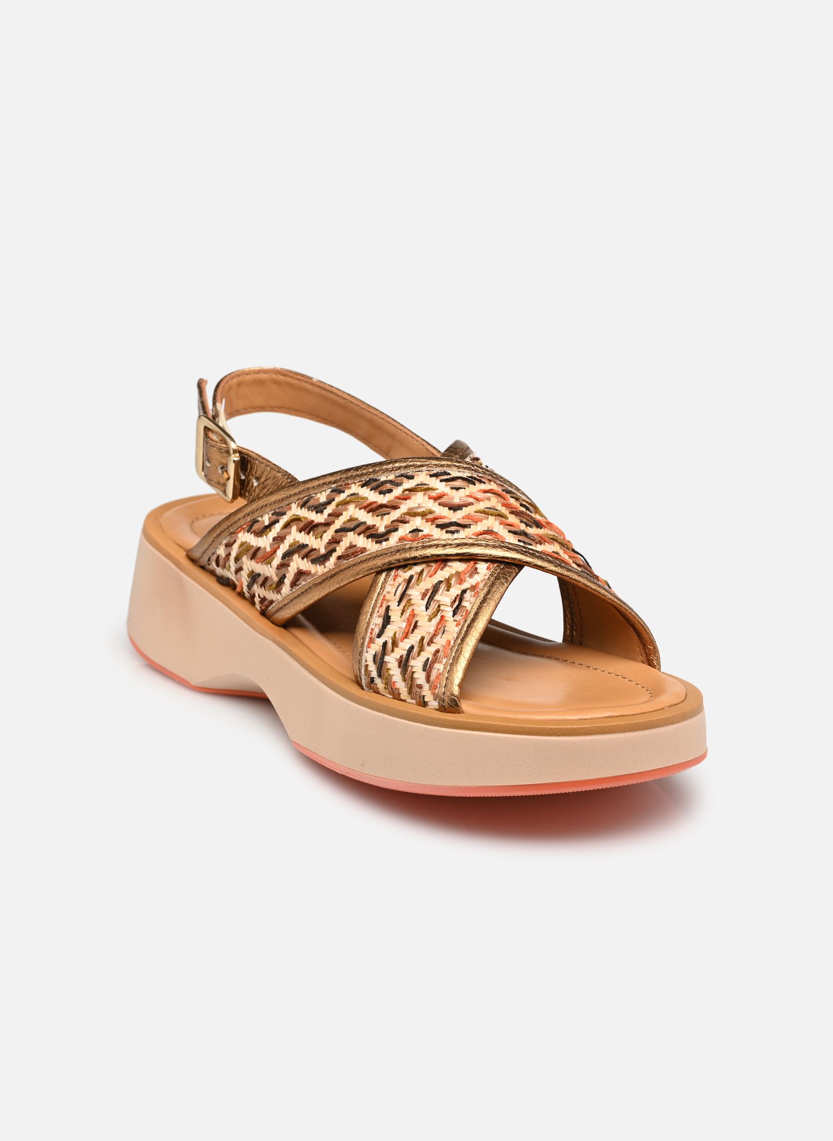 Sandali con zeppa e plateau LEVANTE T99008 donna multicolore Mjus Sandali con zeppa e plateau LEVANTE T99008 donna multicolore Deserto+Champagne