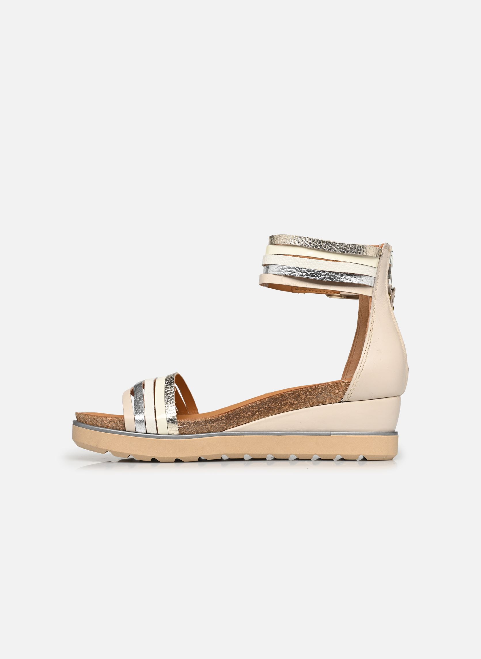 Keil- und Plateausandalen TAPPY L16005 damen weiß Mjus Keil- und Plateausandalen TAPPY L16005 damen weiß Latte+Argento+Panna+Bianco+Pla
