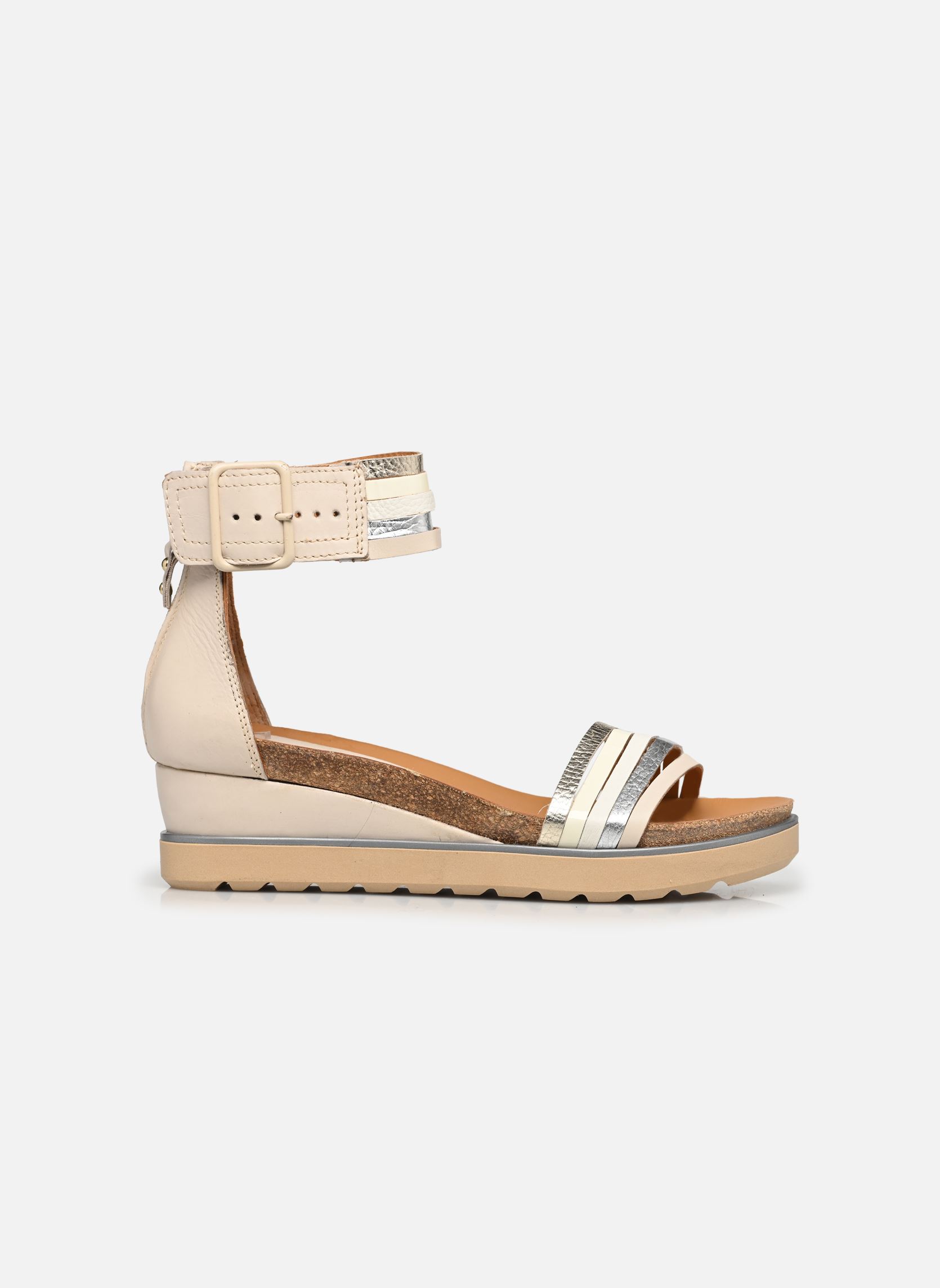 Keil- und Plateausandalen TAPPY L16005 damen weiß Mjus Keil- und Plateausandalen TAPPY L16005 damen weiß Latte+Argento+Panna+Bianco+Pla
