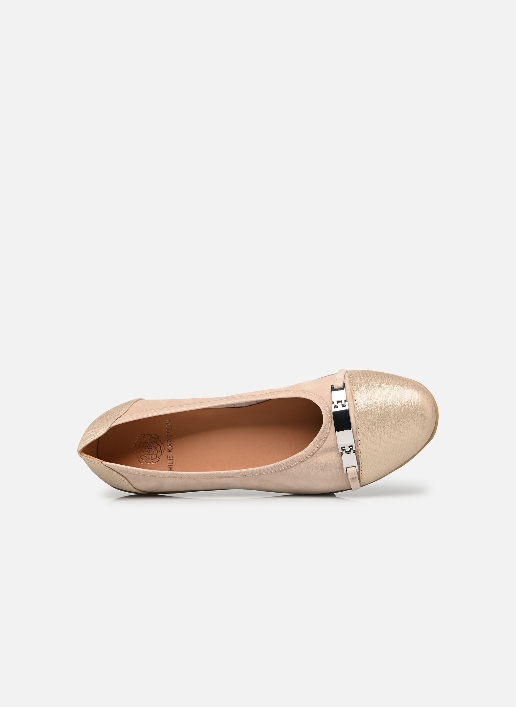 Ballerines classiques Clams femme beige Karston Ballerines classiques Clams femme beige Beige