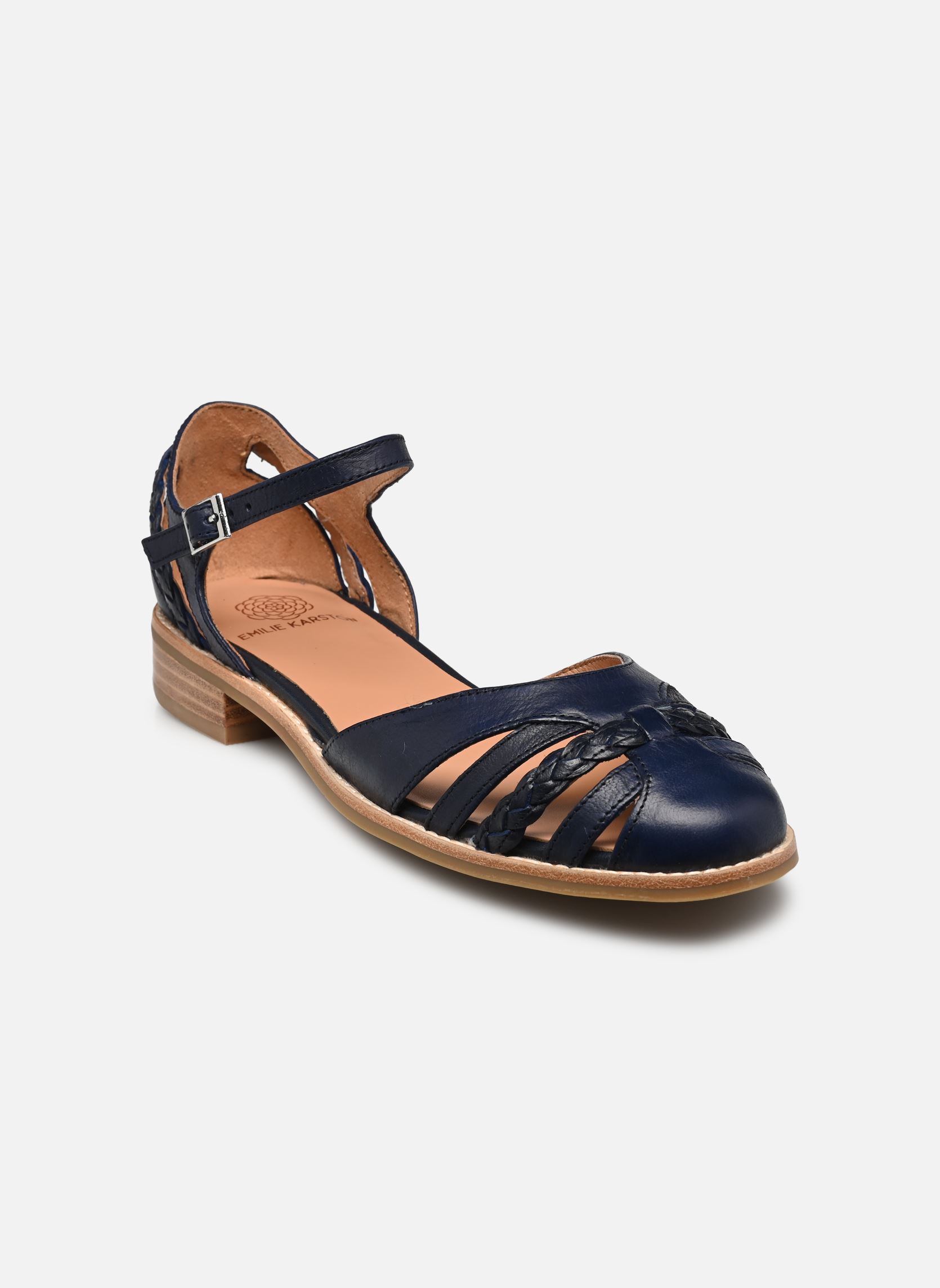 Flache Sandalen Jinette damen blau Karston Flache Sandalen Jinette damen blau Marine