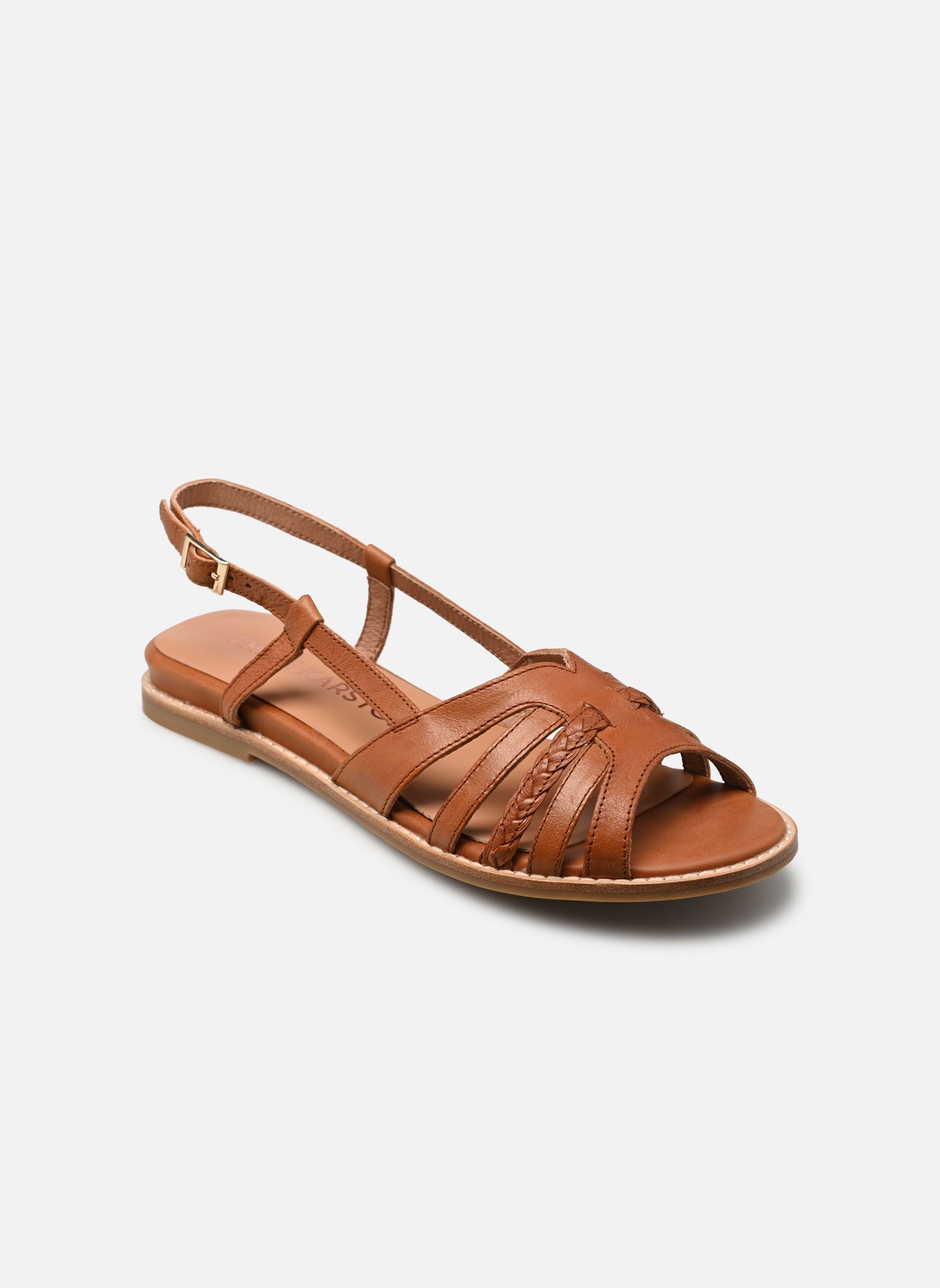 Flache Sandalen Sorena damen braun Karston Flache Sandalen Sorena damen braun Camel
