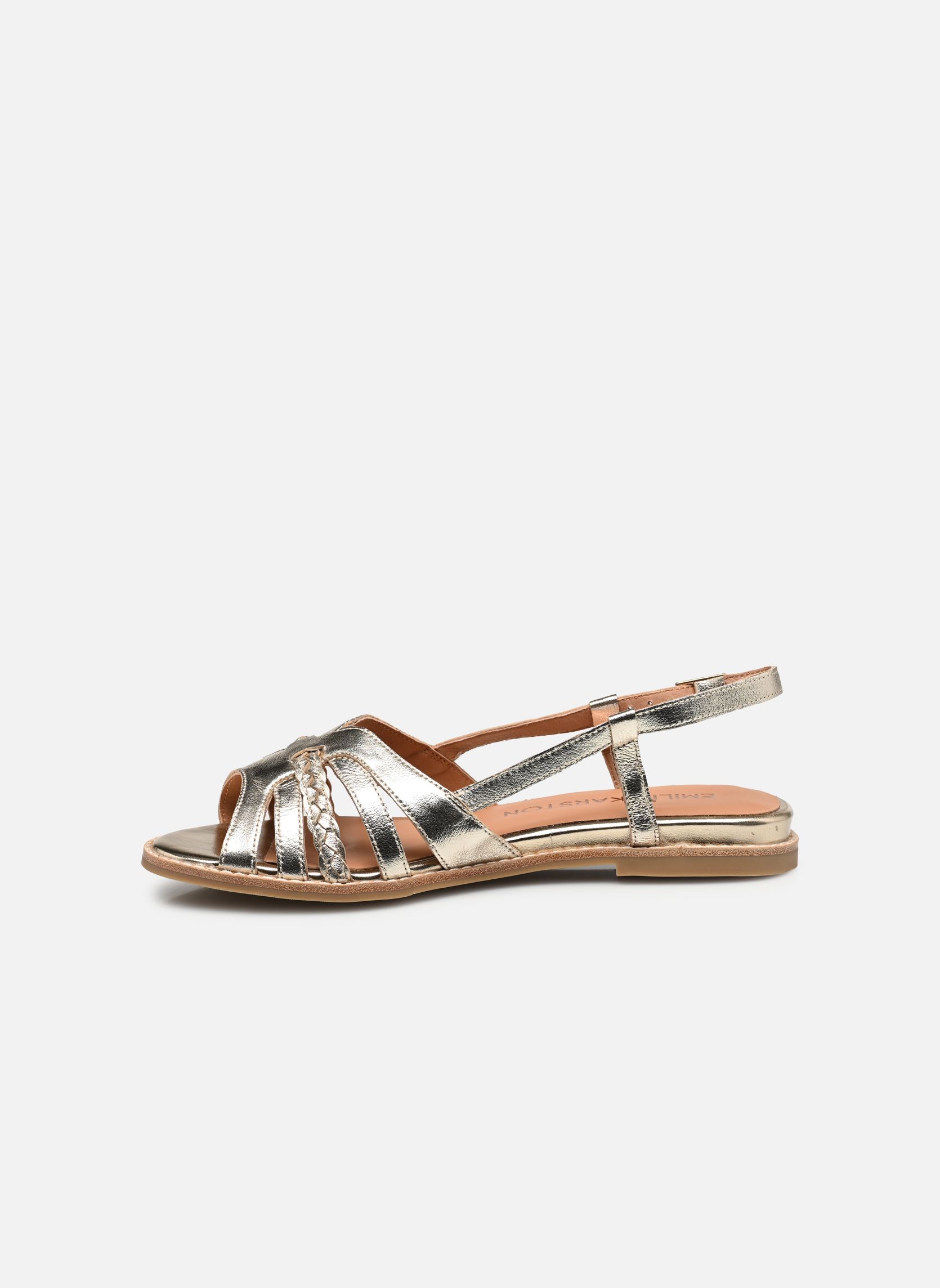 Platte sandalen Sorena dames zilver Karston Platte sandalen Sorena dames zilver Platine
