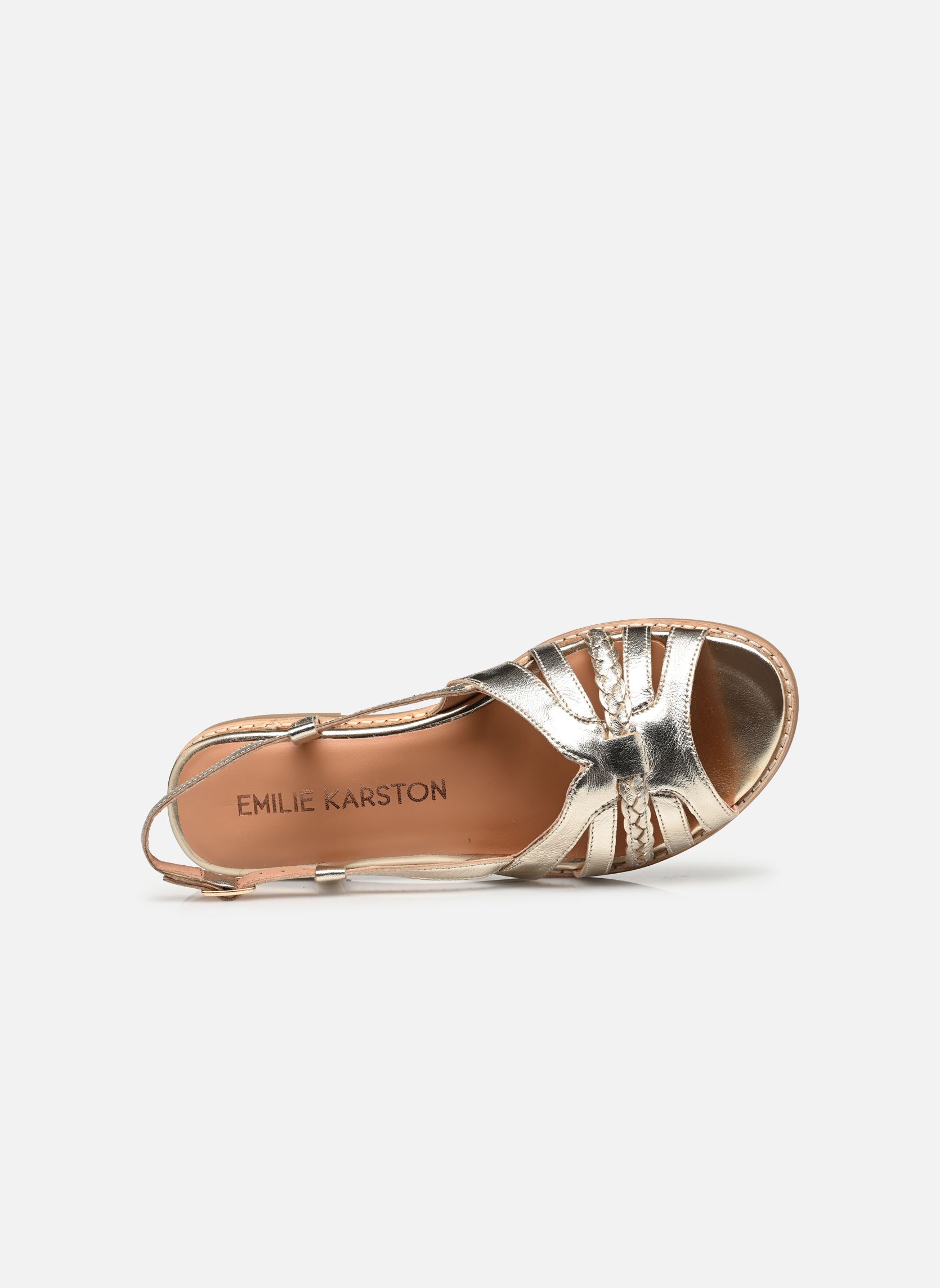 Platte sandalen Sorena dames zilver Karston Platte sandalen Sorena dames zilver Platine