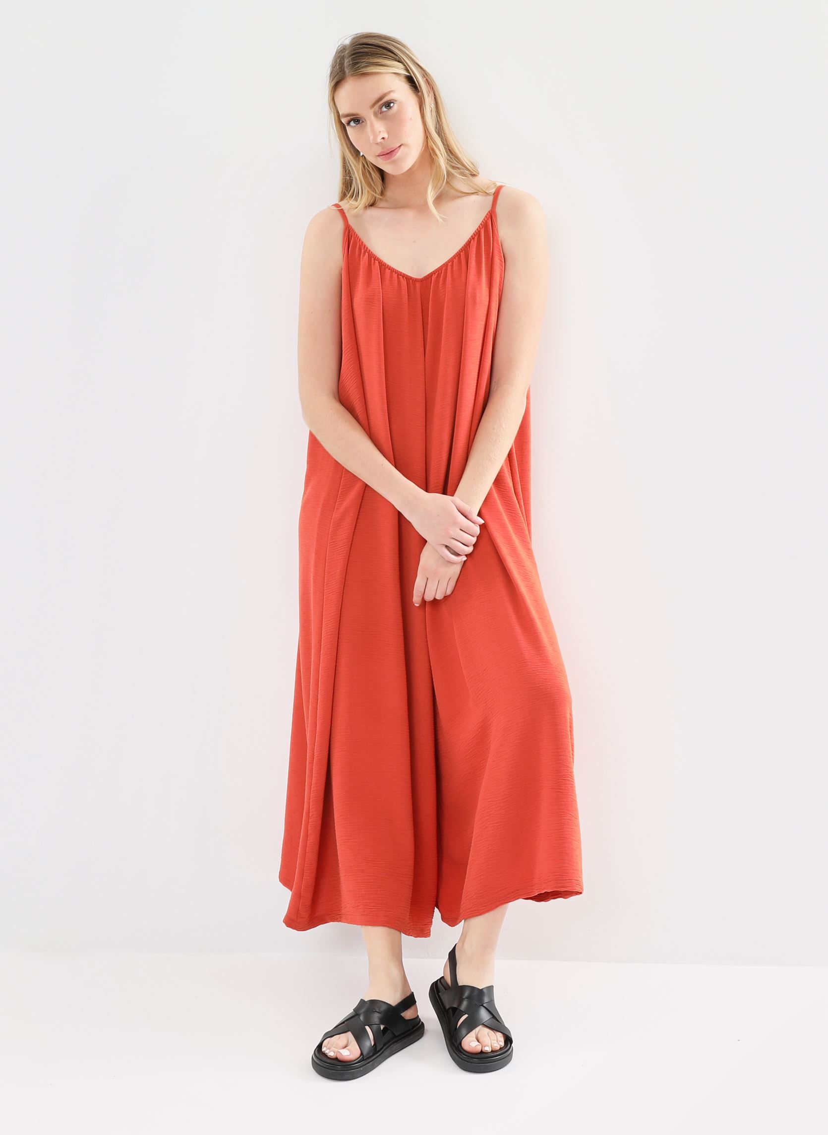 Jumpsuits FD-CO-NINAO-B damen rot La Fée Maraboutée Jumpsuits FD-CO-NINAO-B damen rot SUMAC