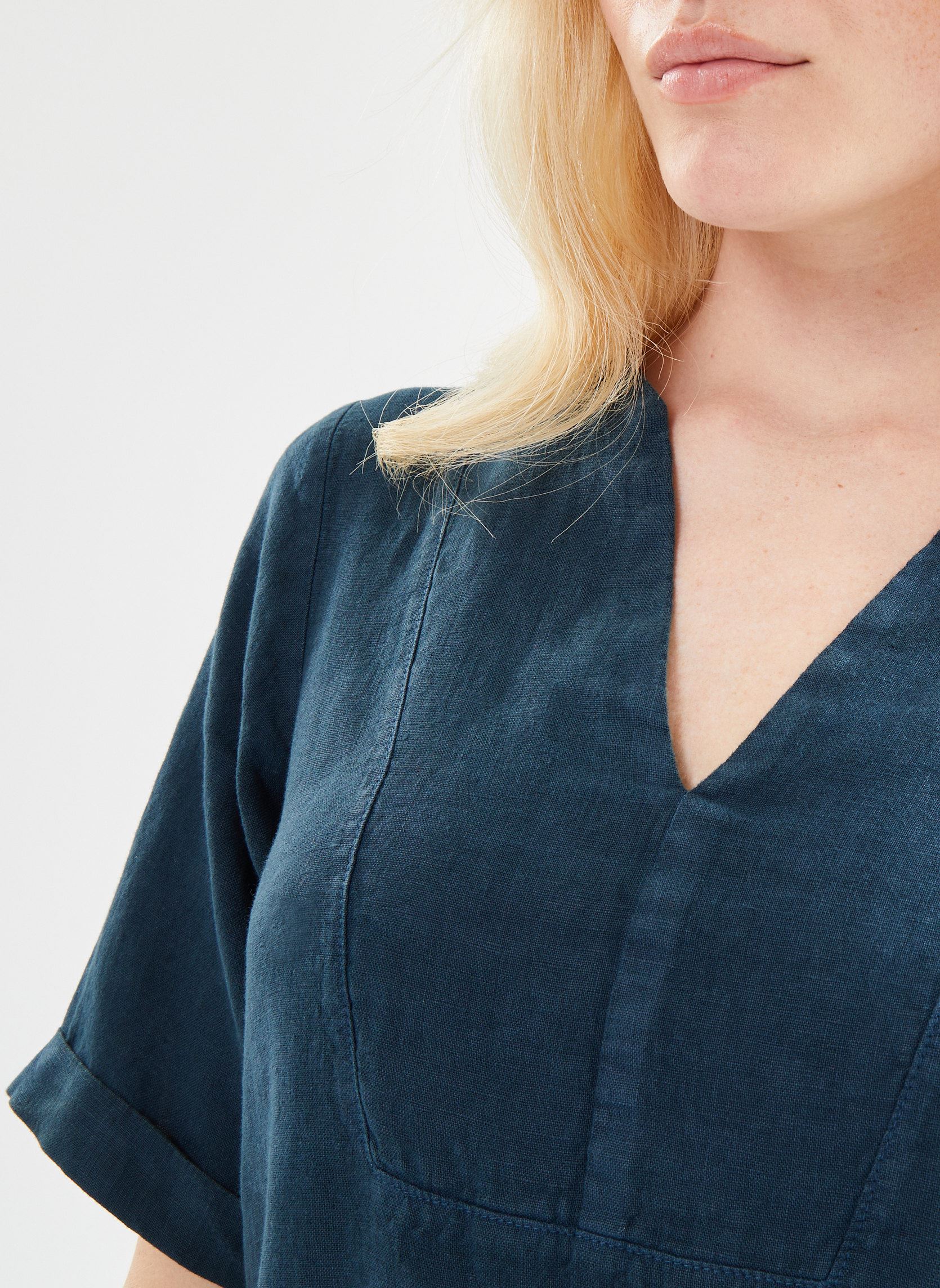 Robes FH-RO-VALETTE-L femme bleu La Fée Maraboutée Robes FH-RO-VALETTE-L femme bleu PETROLE