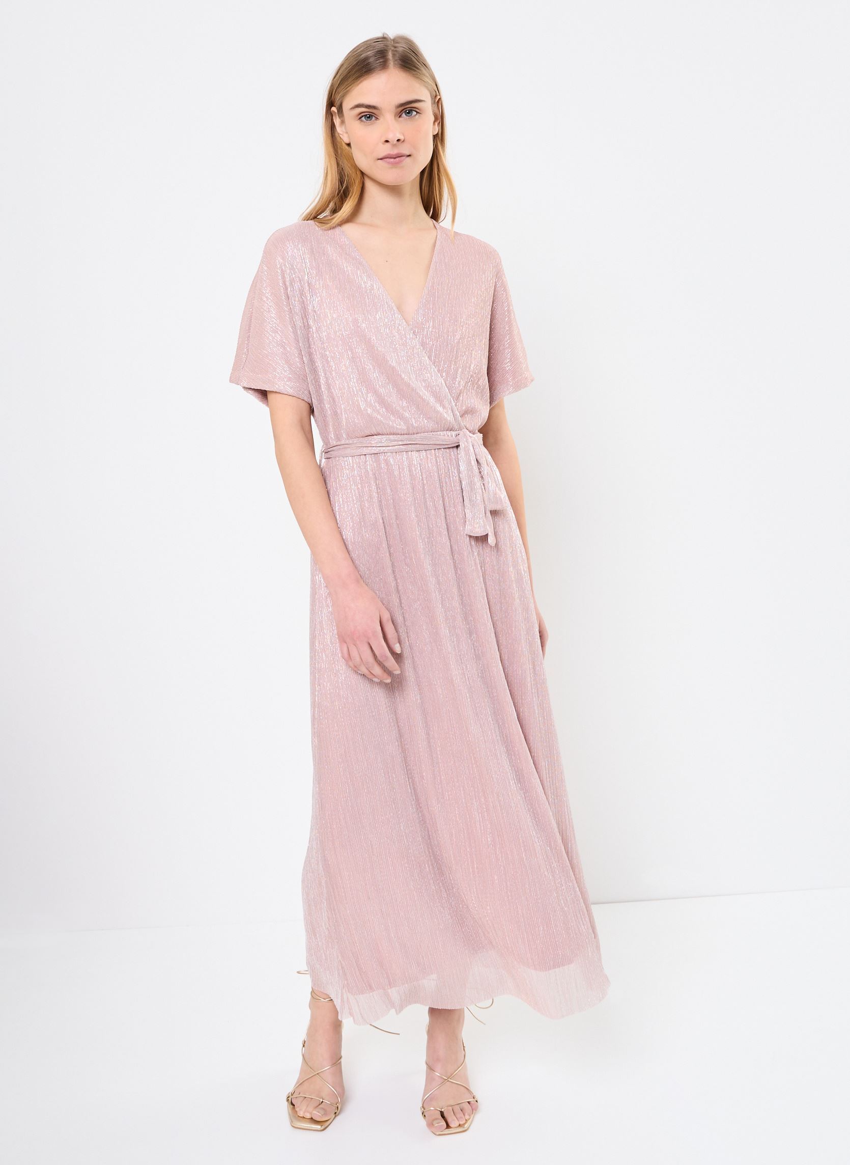 Lange Kleider FH-RO-SOEUR-S damen rosa La Fée Maraboutée Lange Kleider FH-RO-SOEUR-S damen rosa Rose