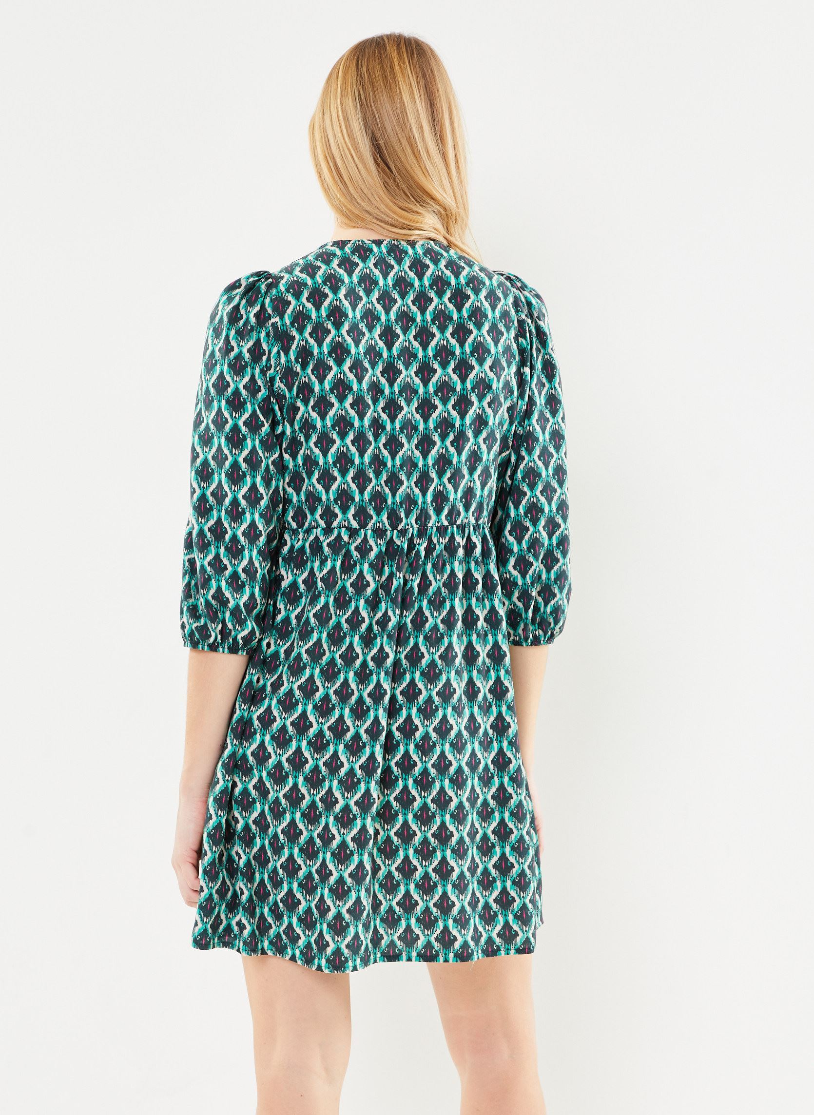Robes FH-RO-VINICIO-N femme vert La Fée Maraboutée Robes FH-RO-VINICIO-N femme vert PETROLE