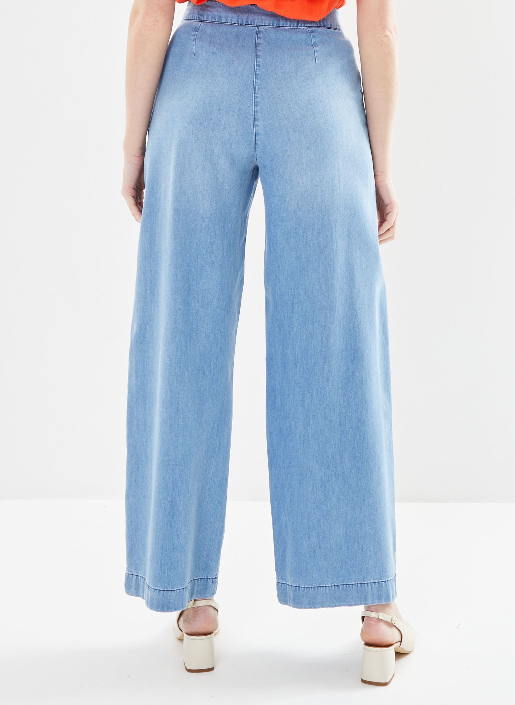Jeans large FH-PA-VOSITA-T femme bleu La Fée Maraboutée Jeans large FH-PA-VOSITA-T femme bleu BLEACH