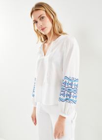 Blouses manches longues FH-TO-VONDIA-C femme blanc La Fée Maraboutée Blouses manches longues FH-TO-VONDIA-C femme blanc BLANC