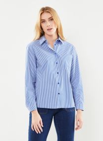 Chemises manches longues FH-CH-VIF-M femme bleu La Fée Maraboutée Chemises manches longues FH-CH-VIF-M femme bleu ECRU/SAPHIR