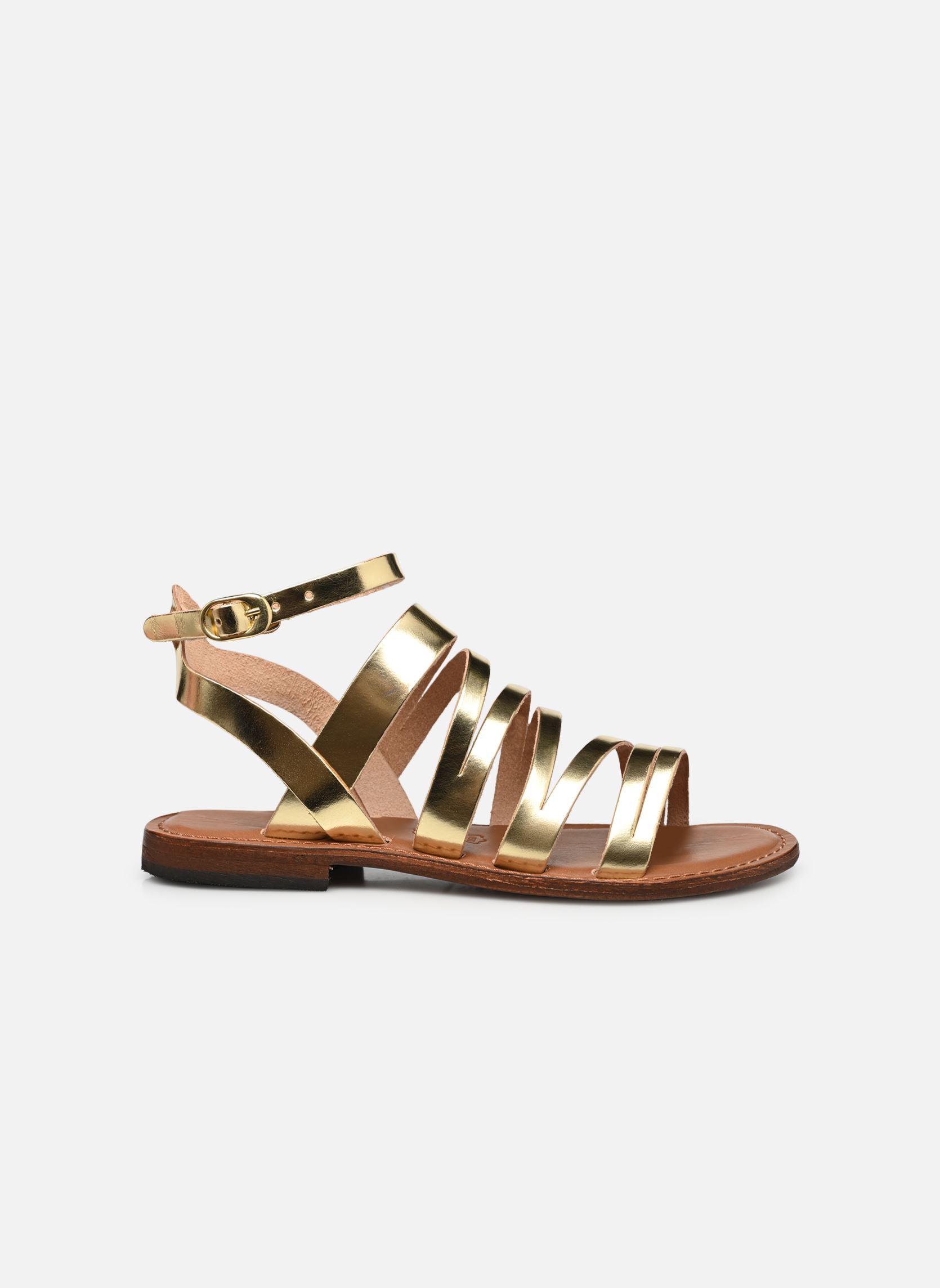 Platte sandalen FH-AS-VINADE dames goud en brons La Fée Maraboutée Platte sandalen FH-AS-VINADE dames goud en brons Dore