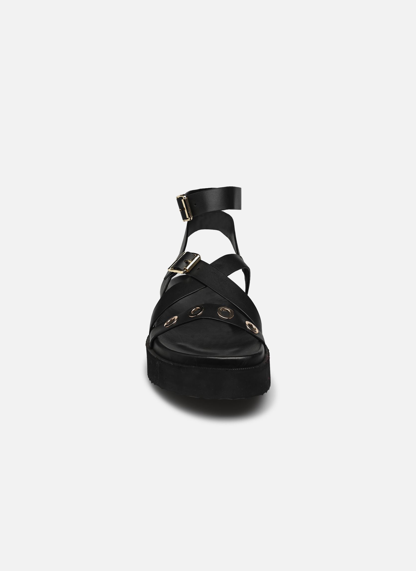 Sandali piatti FH-AS-VINULE donna nero La Fée Maraboutée Sandali piatti FH-AS-VINULE donna nero Noir