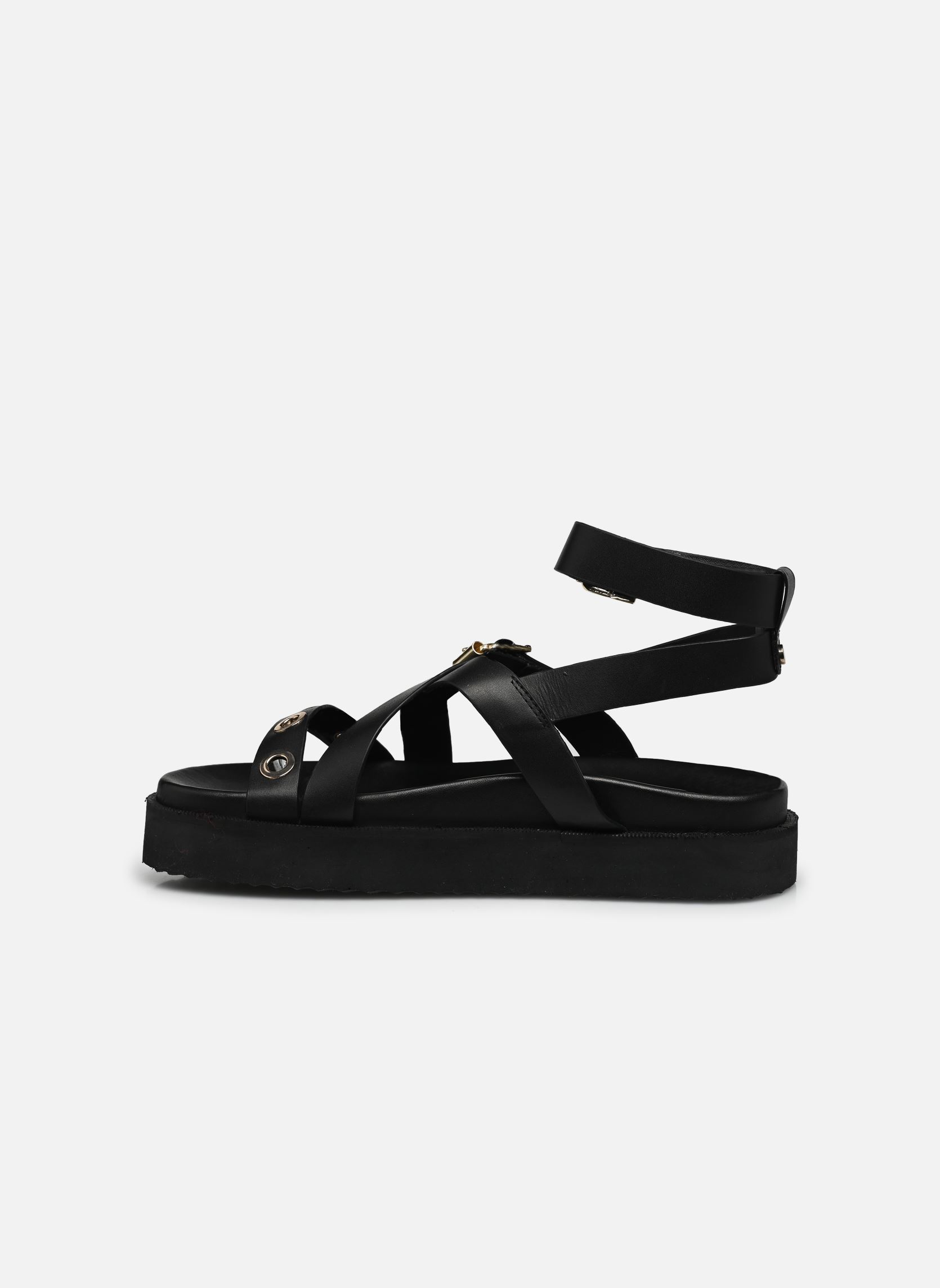 Sandali piatti FH-AS-VINULE donna nero La Fée Maraboutée Sandali piatti FH-AS-VINULE donna nero Noir