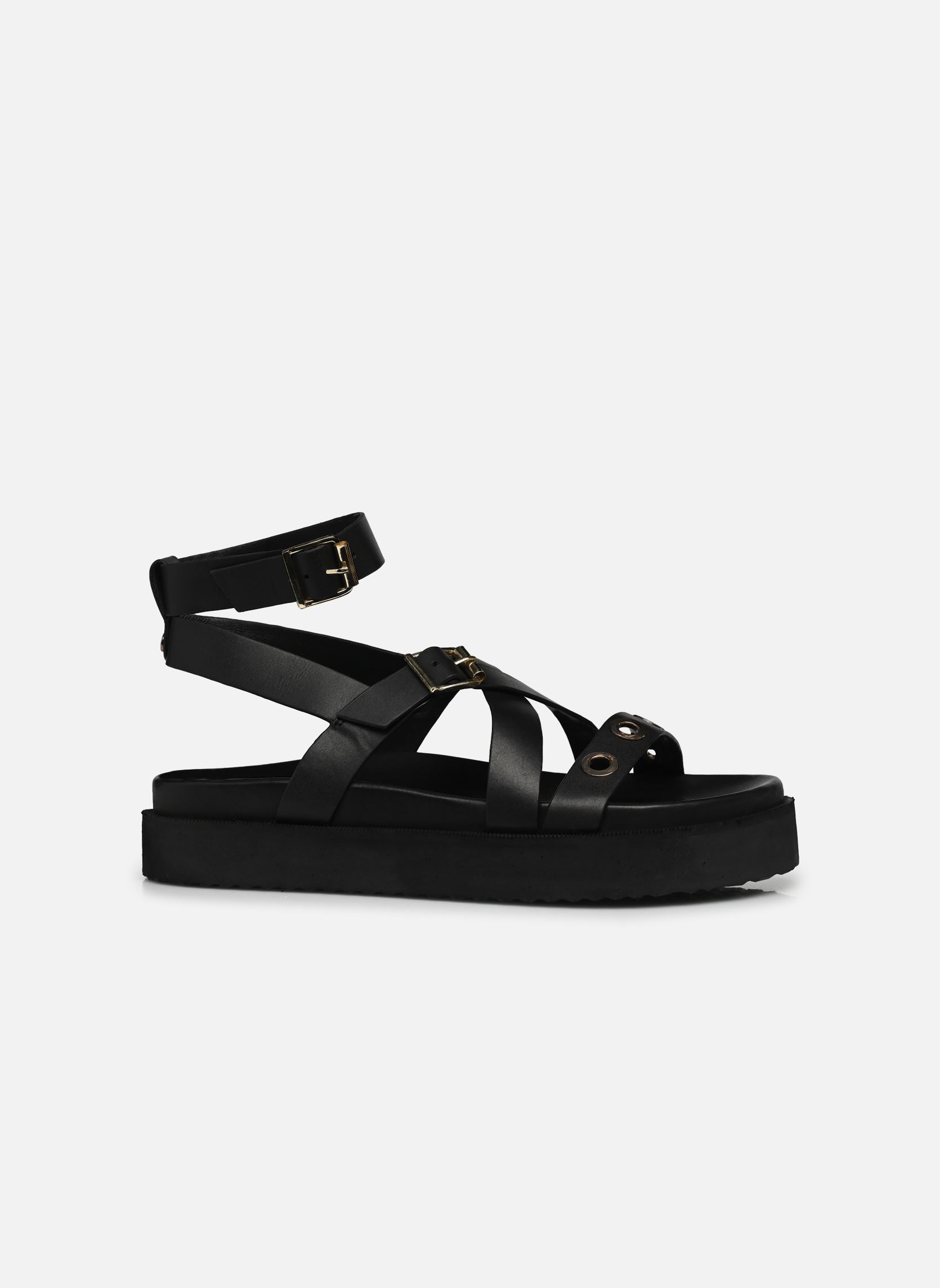 Sandali piatti FH-AS-VINULE donna nero La Fée Maraboutée Sandali piatti FH-AS-VINULE donna nero Noir