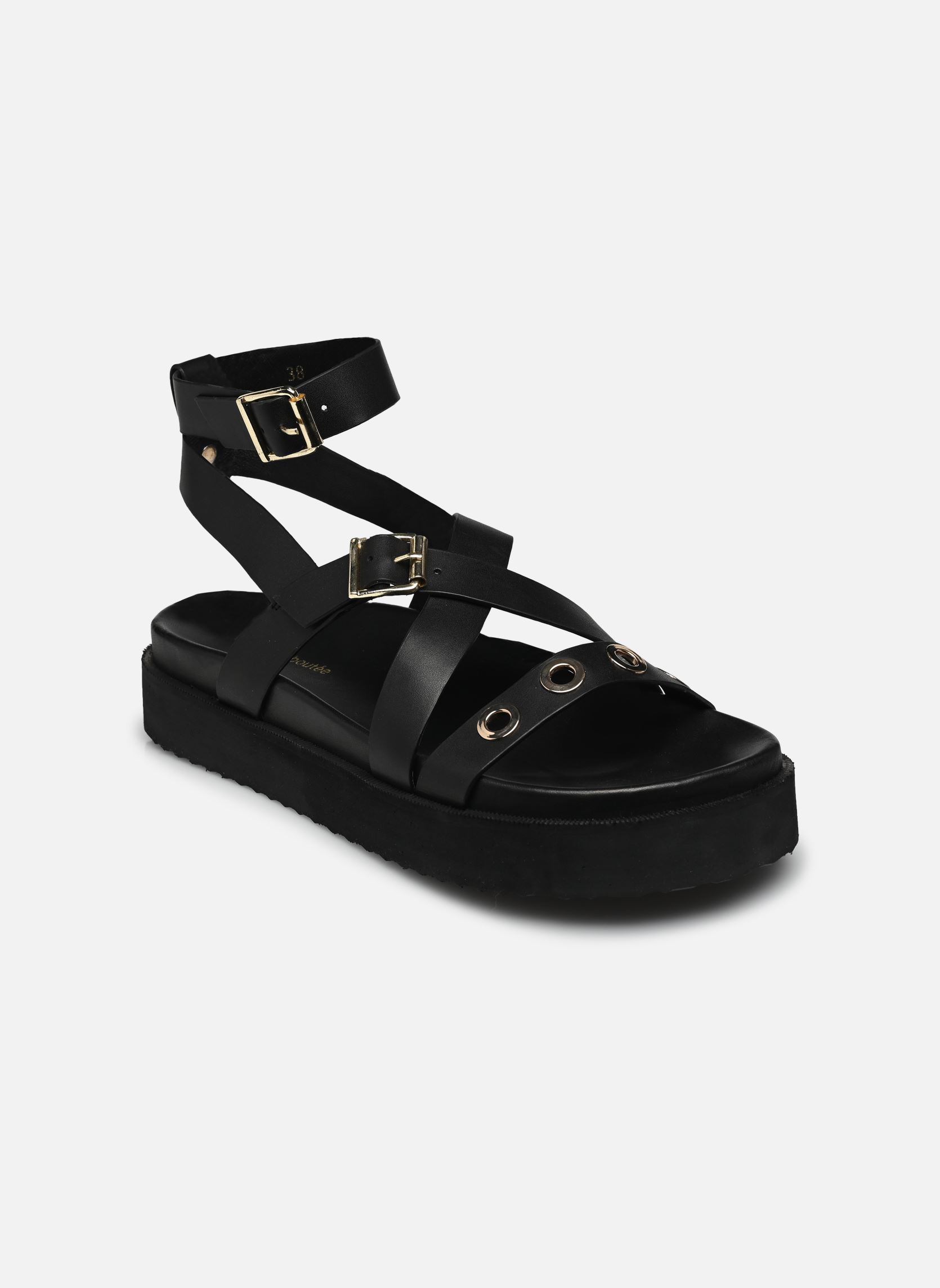 Sandali piatti FH-AS-VINULE donna nero La Fée Maraboutée Sandali piatti FH-AS-VINULE donna nero Noir