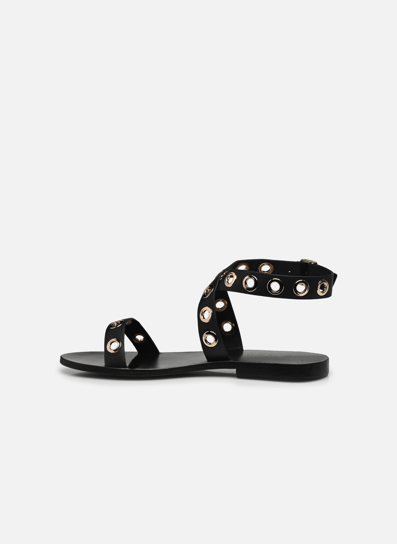 Flache Sandalen FH-AS-VIRIDE damen schwarz La Fée Maraboutée Flache Sandalen FH-AS-VIRIDE damen schwarz NOIR