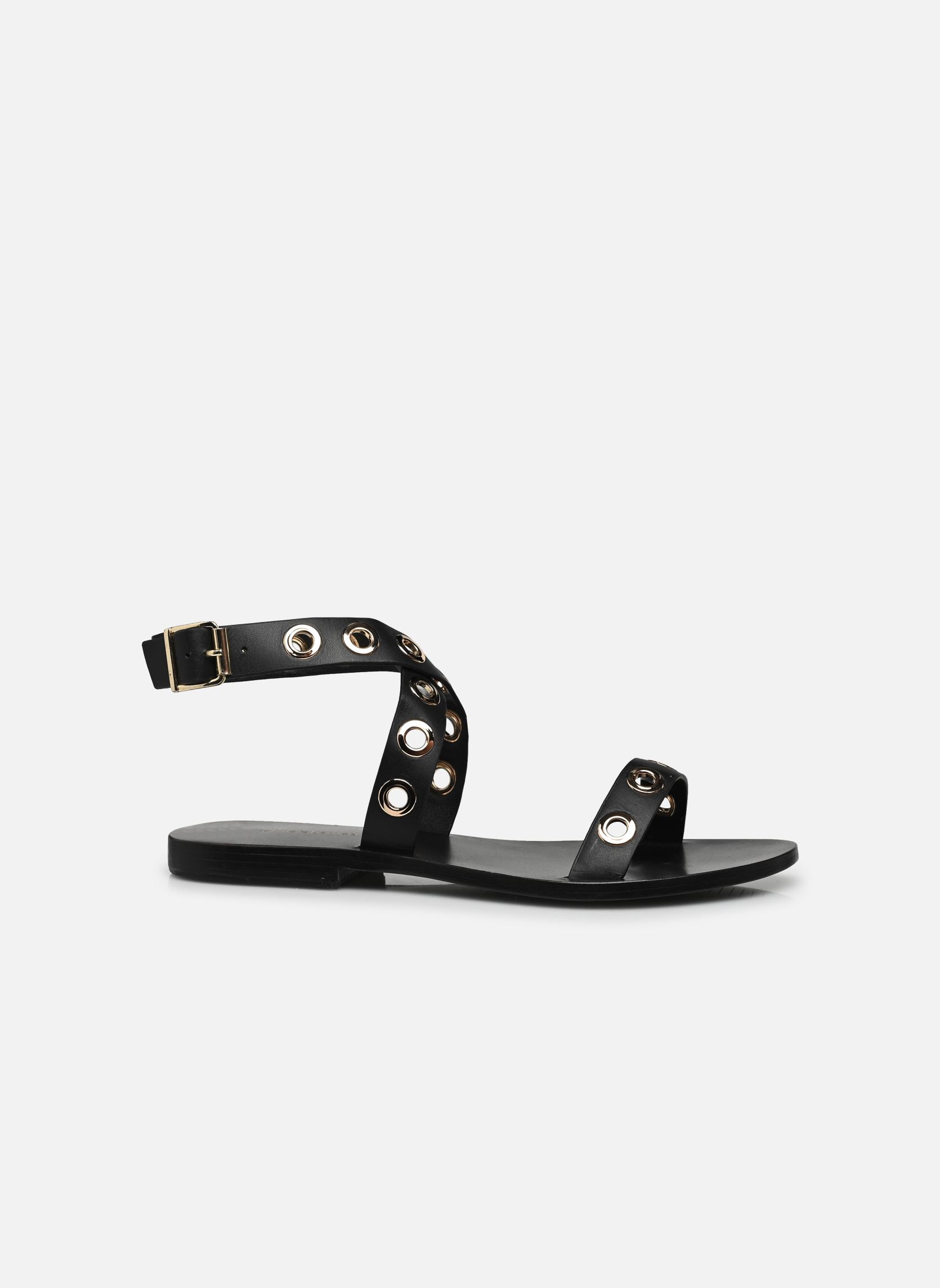 Flache Sandalen FH-AS-VIRIDE damen schwarz La Fée Maraboutée Flache Sandalen FH-AS-VIRIDE damen schwarz NOIR