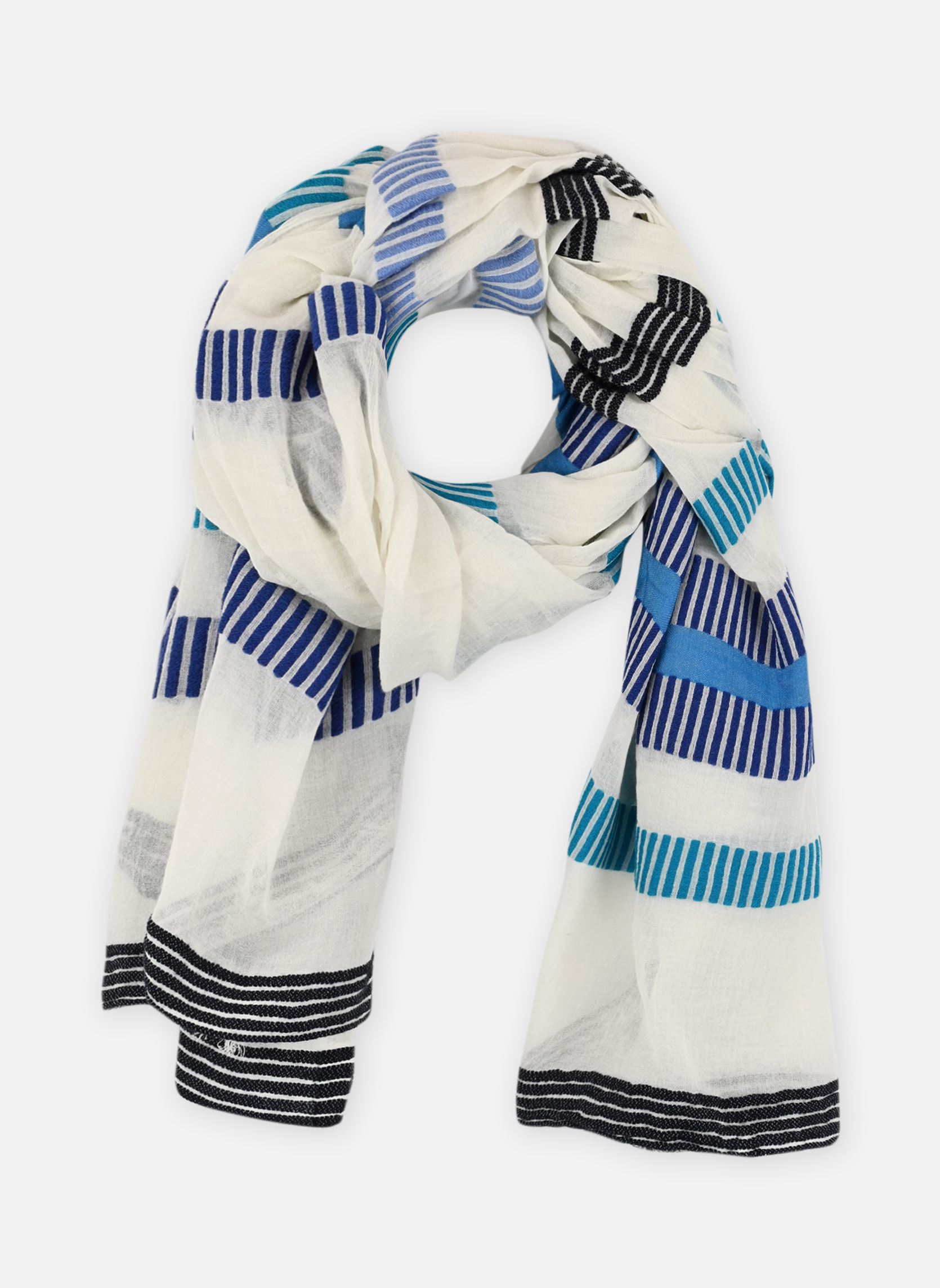 Foulards Foulard - FH-AT-VOLUMI femme multicolore La Fée Maraboutée Foulards Foulard - FH-AT-VOLUMI femme multicolore Bleu