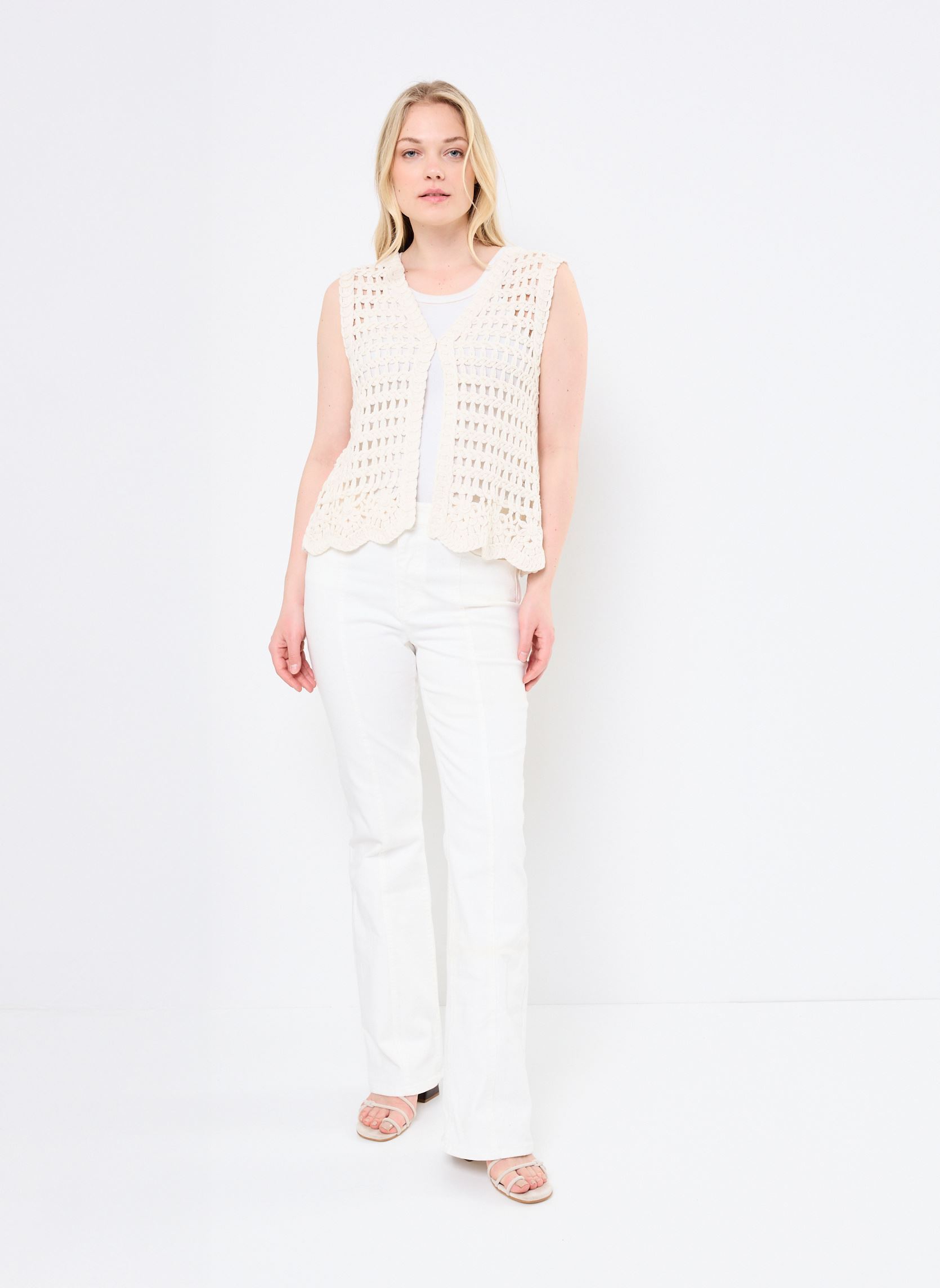 Flared jeans PIMLICO dames wit Georgia Rose Flared jeans PIMLICO dames wit OFF WHITE