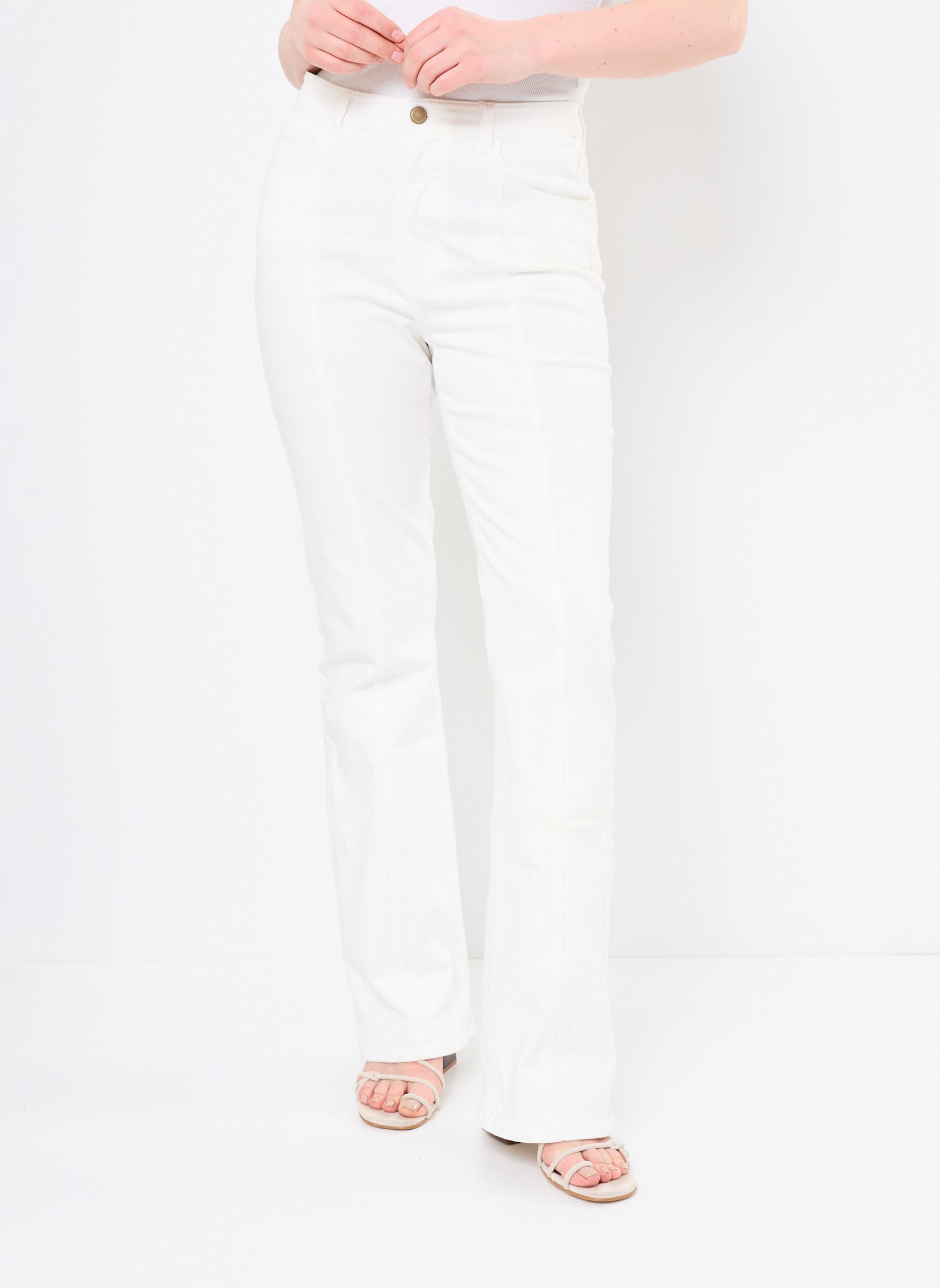 Flared jeans PIMLICO dames wit Georgia Rose Flared jeans PIMLICO dames wit OFF WHITE